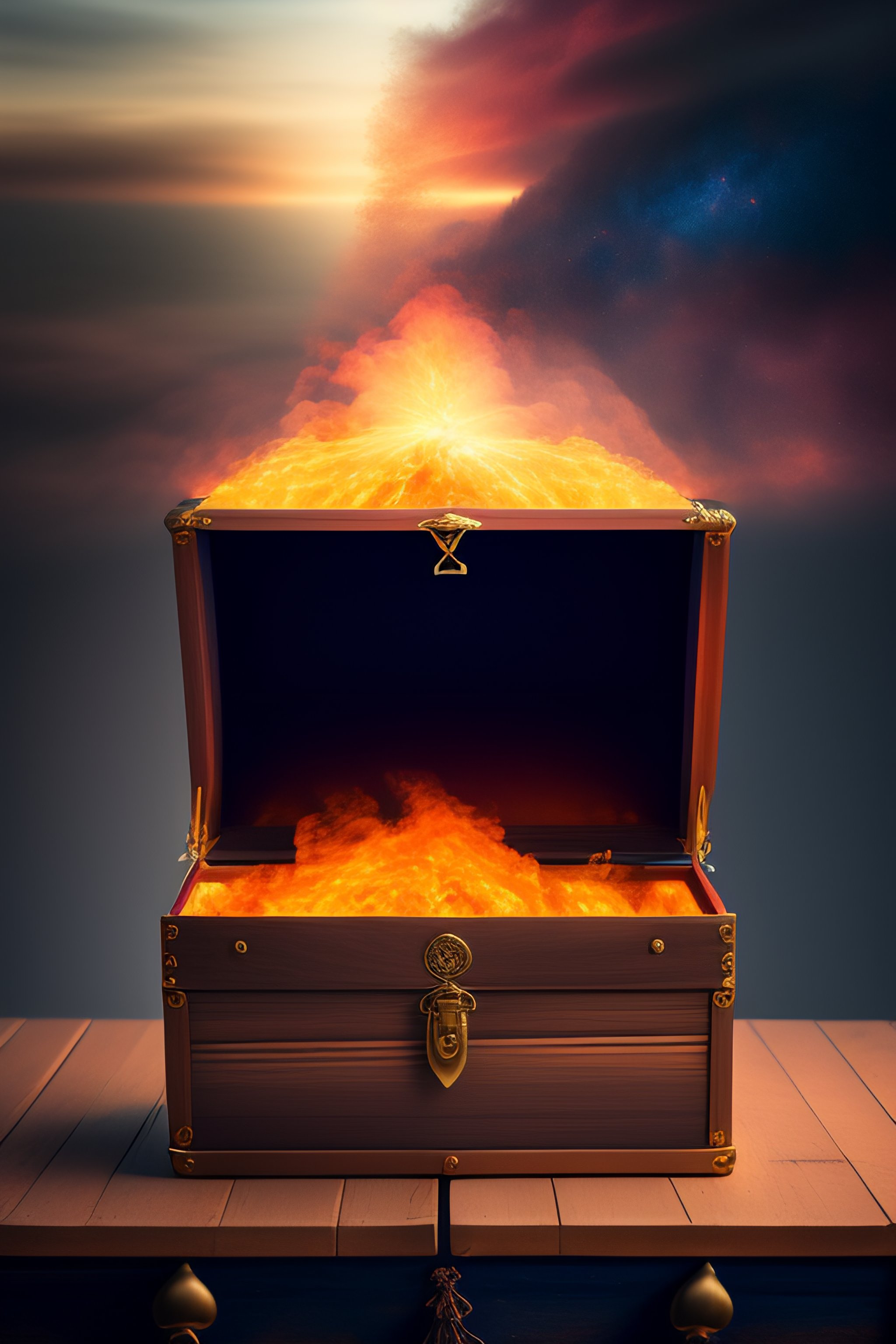 Lexica - Surreal dreams exploding out of an old wooden chest