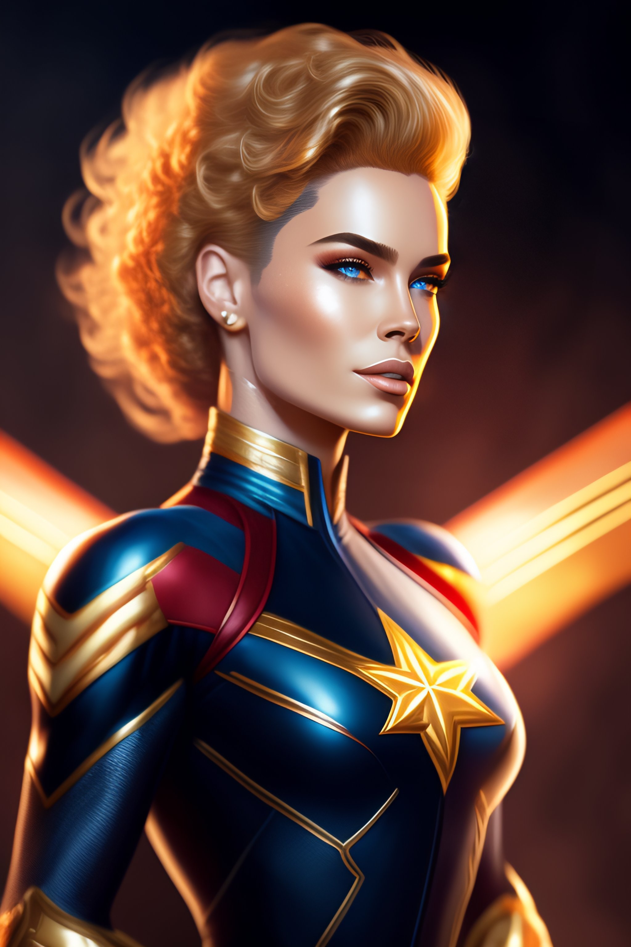 Lexica - Genetically augmented super soldier CAPTAIN MARVEL as a male ...