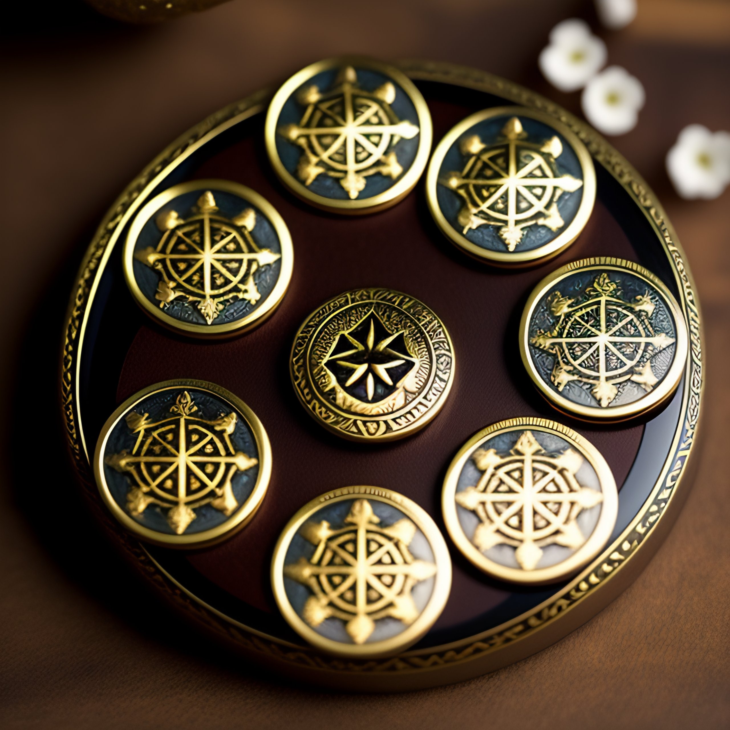 Lexica - Pentacles coins tarot Arcane Divination Esoteric Realistic ...