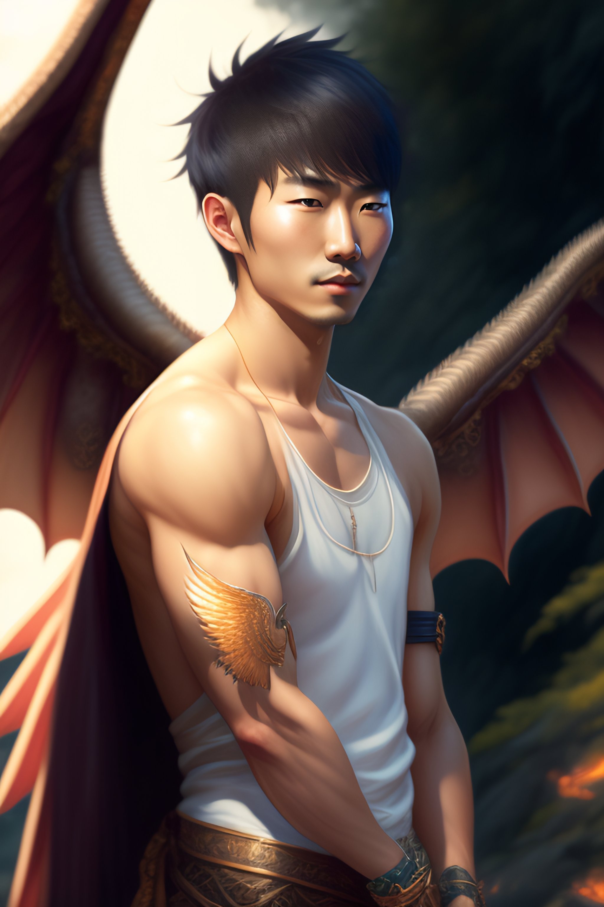 lexica-portrait-of-a-full-body-of-japanese-man-age-20-dragon-wings