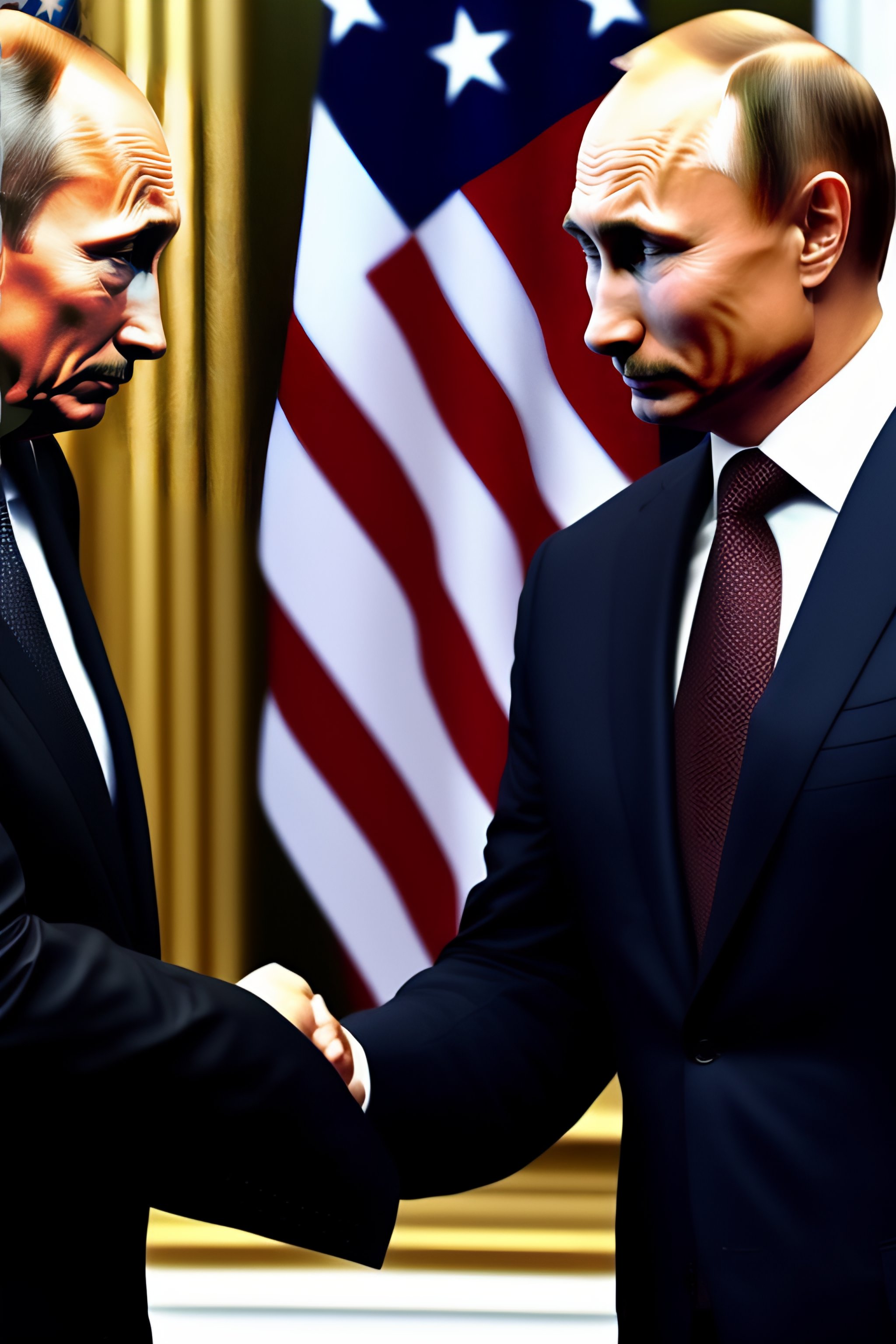 Lexica - American investor shaking hands with Putin