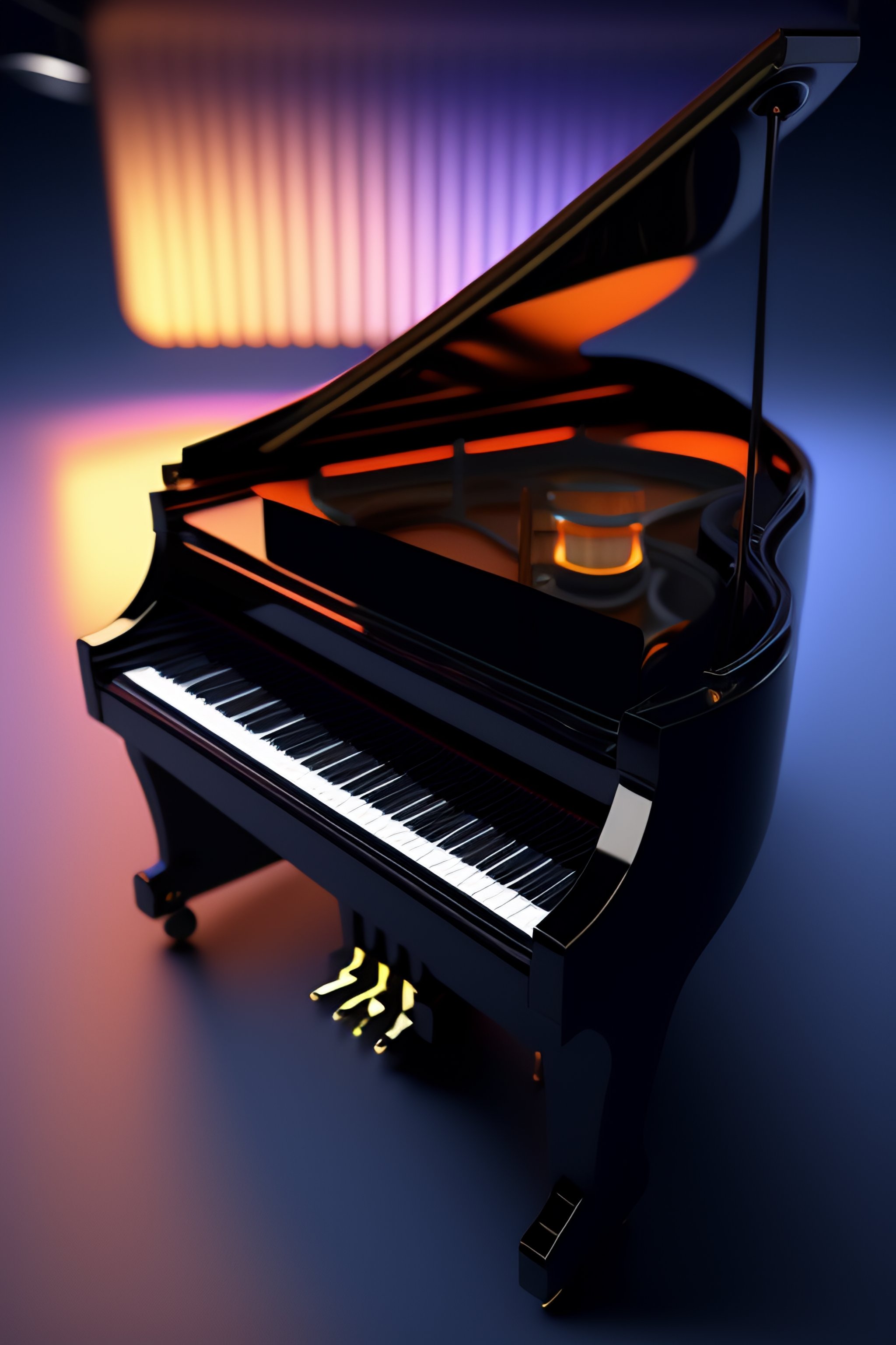 Free 3D model -Stainway & Sons Piano :: Behance