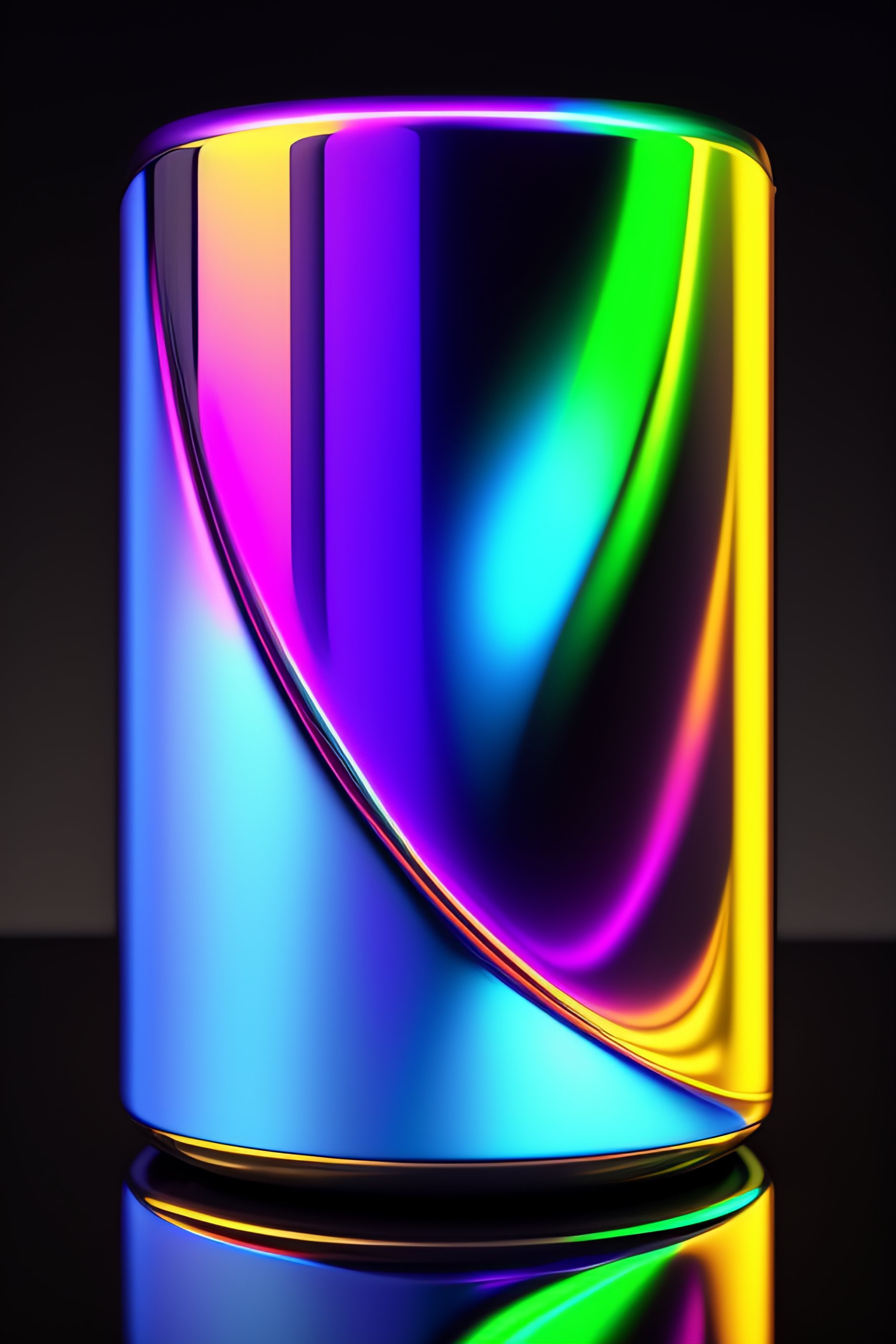 Lexica Liquid neon chrome with mirror gloss 4k hyperrealism