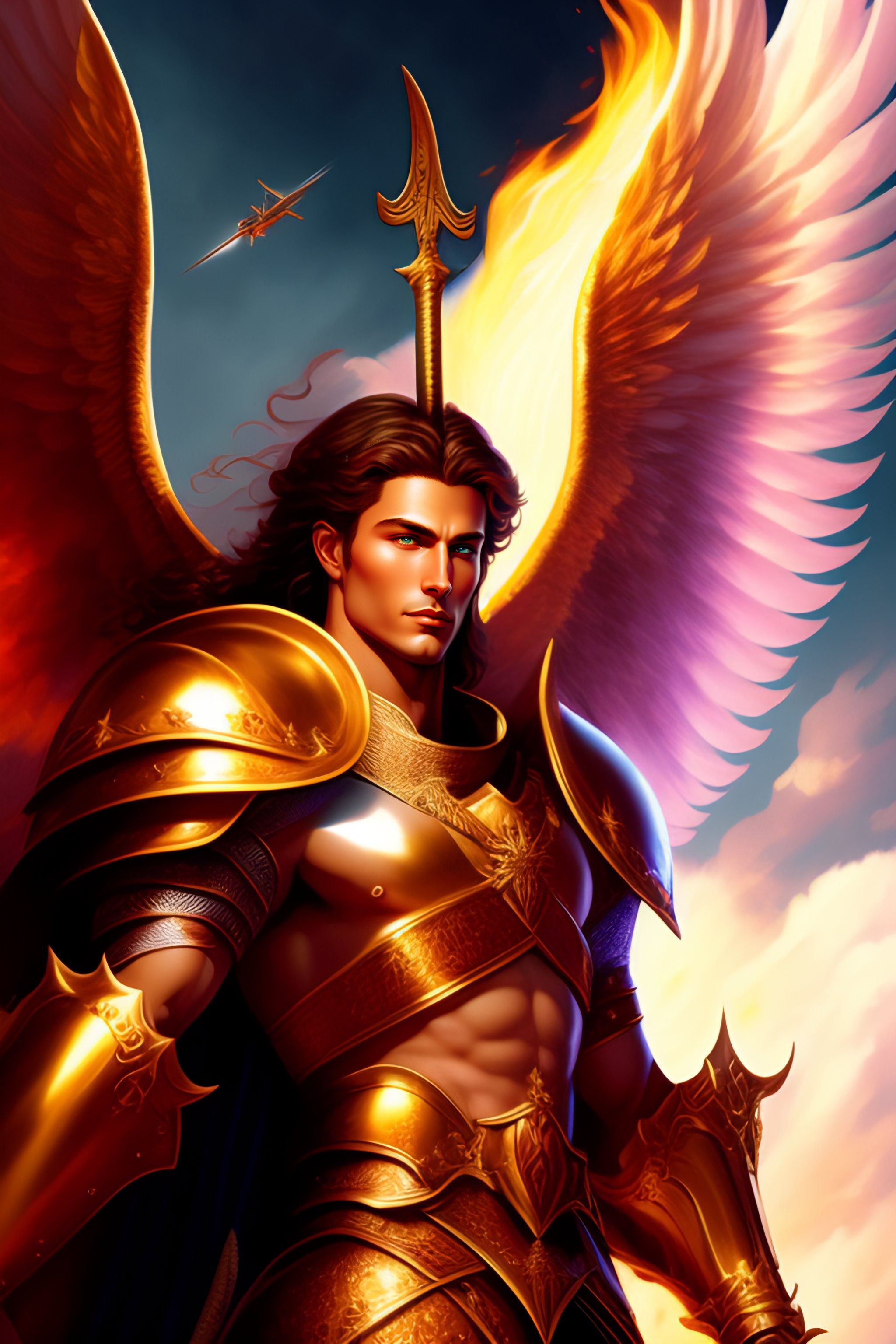 Lexica Saint Michael Archangel according to the Bible, with sword