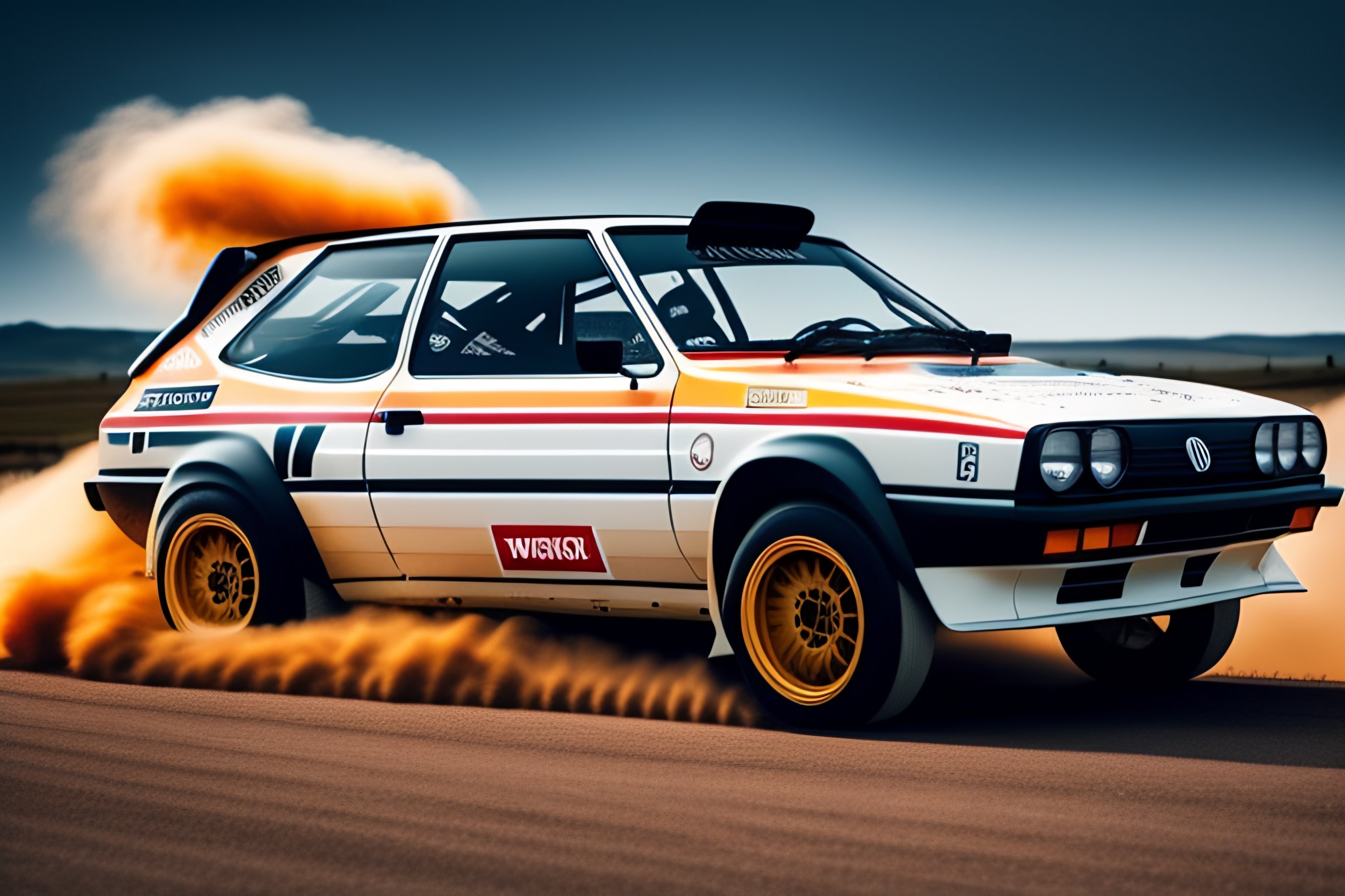 Lexica - Volkswagen Golf II as a rally car