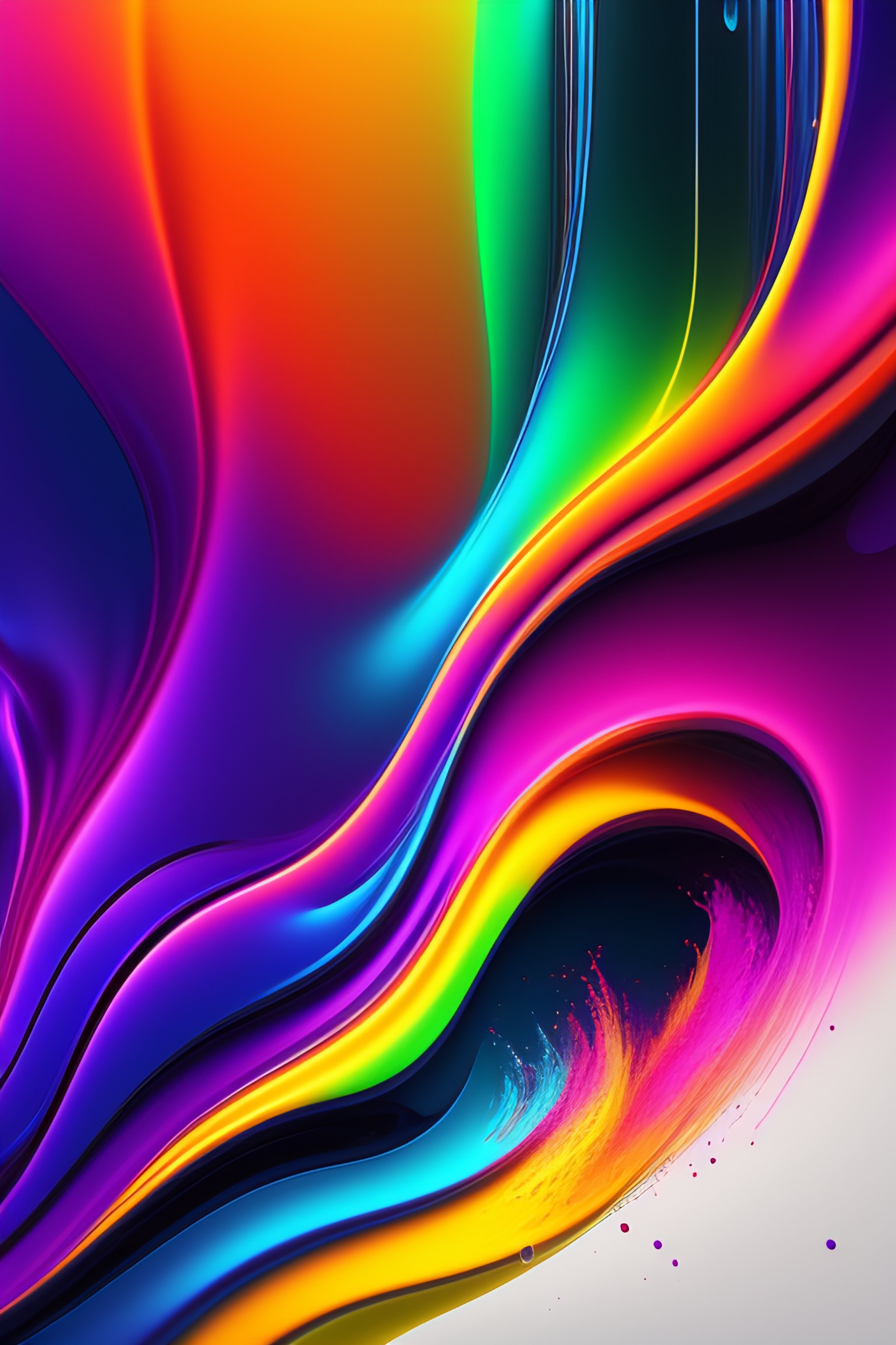 Lexica - Abstract neon splash art
