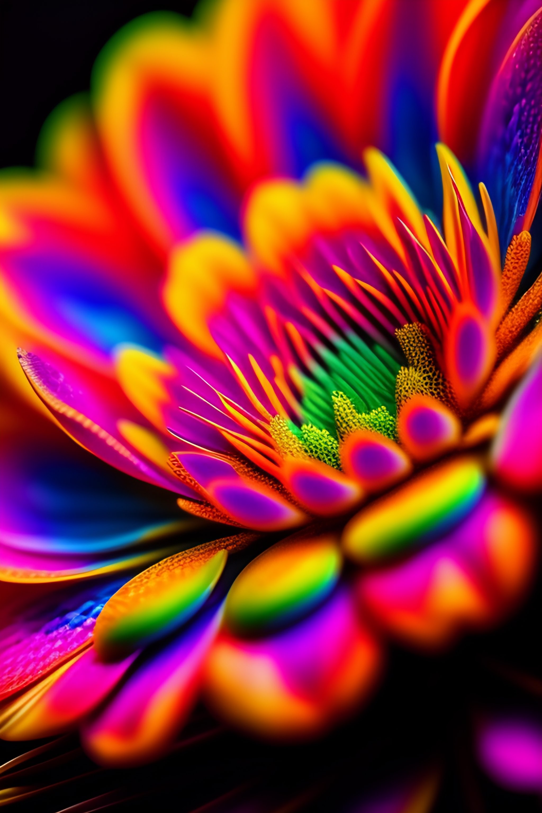 Lexica - Beautiful flowers,psychedelic,vibrant,sharp focus,macro ...