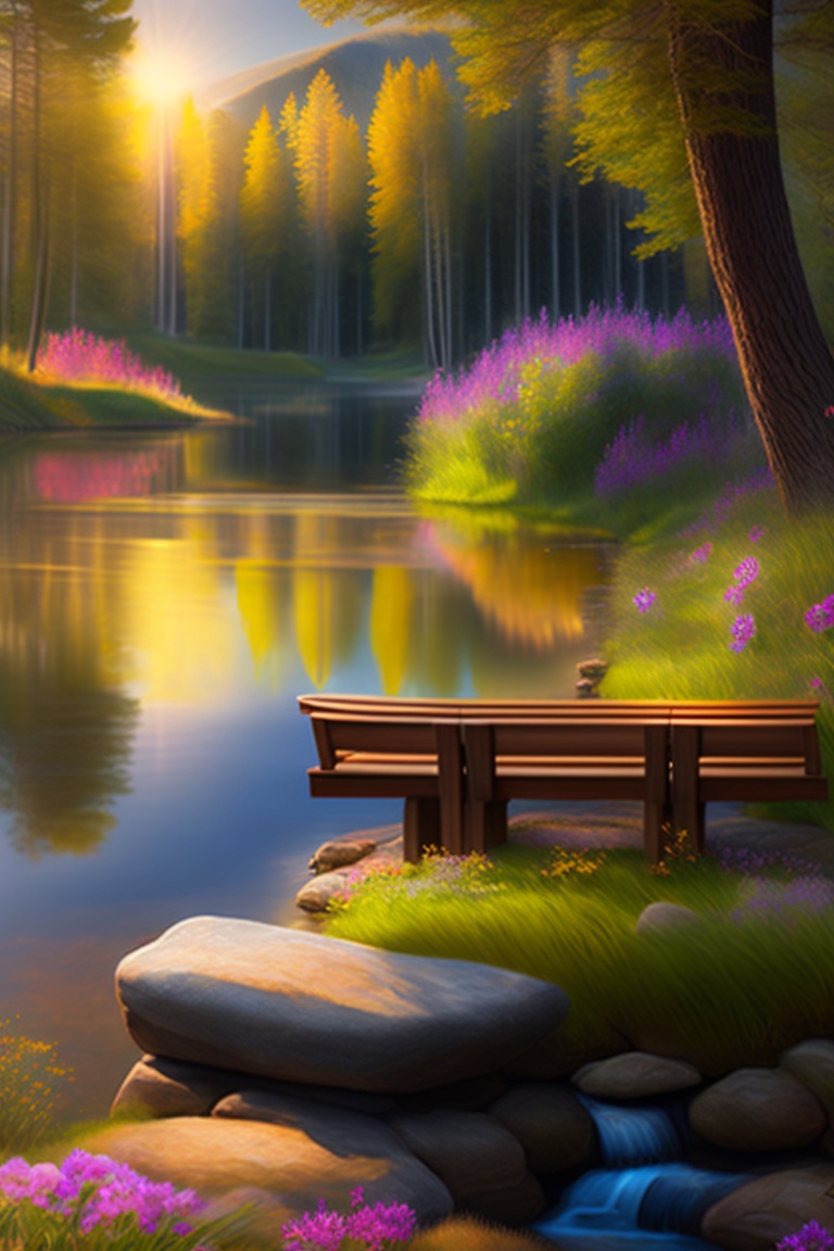 Lexica - Nature, serenity, tranquility, retreat, stream, meadows, stone ...