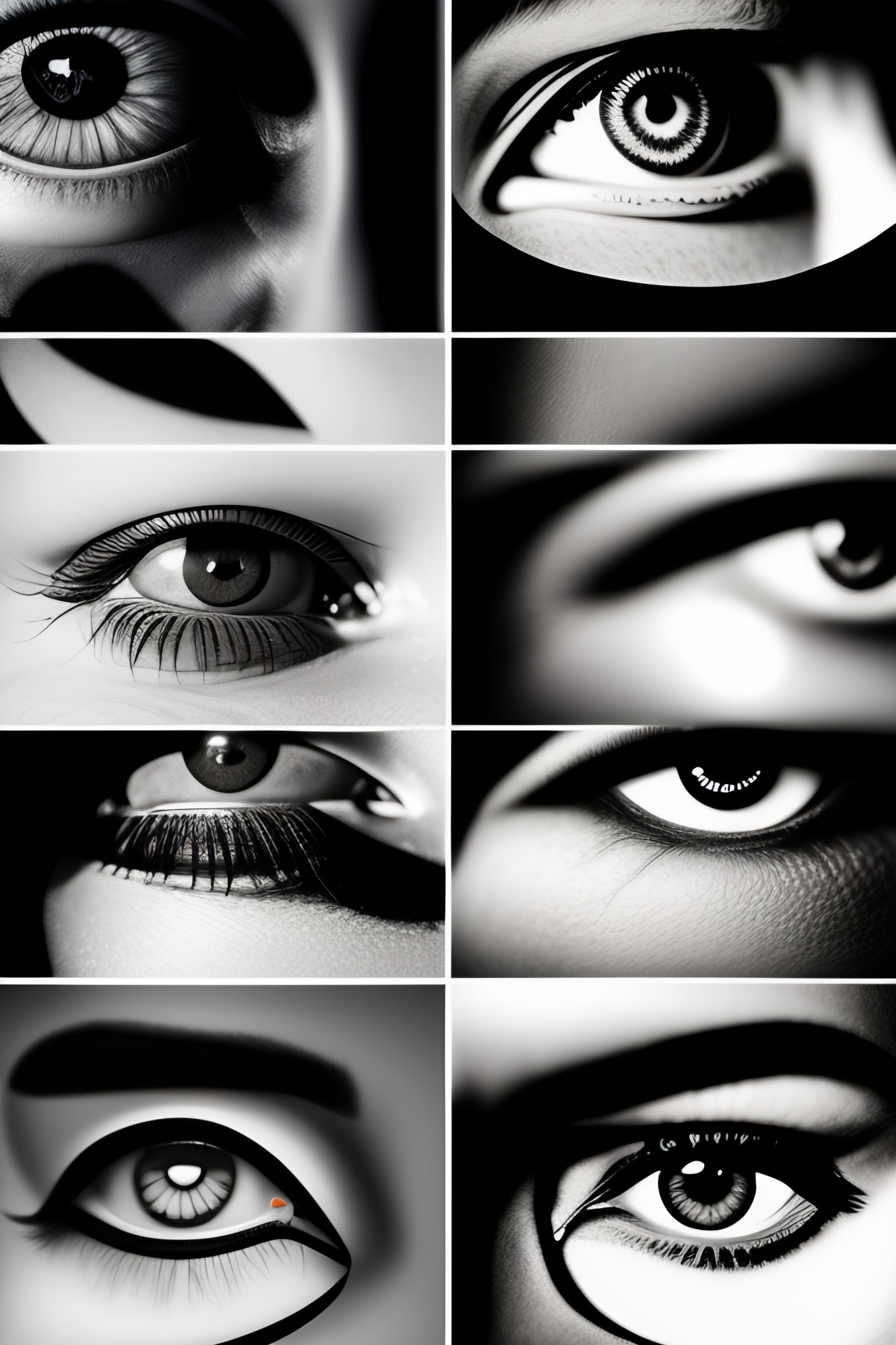 Lexica A high quality blackandwhite digital collage of realistic