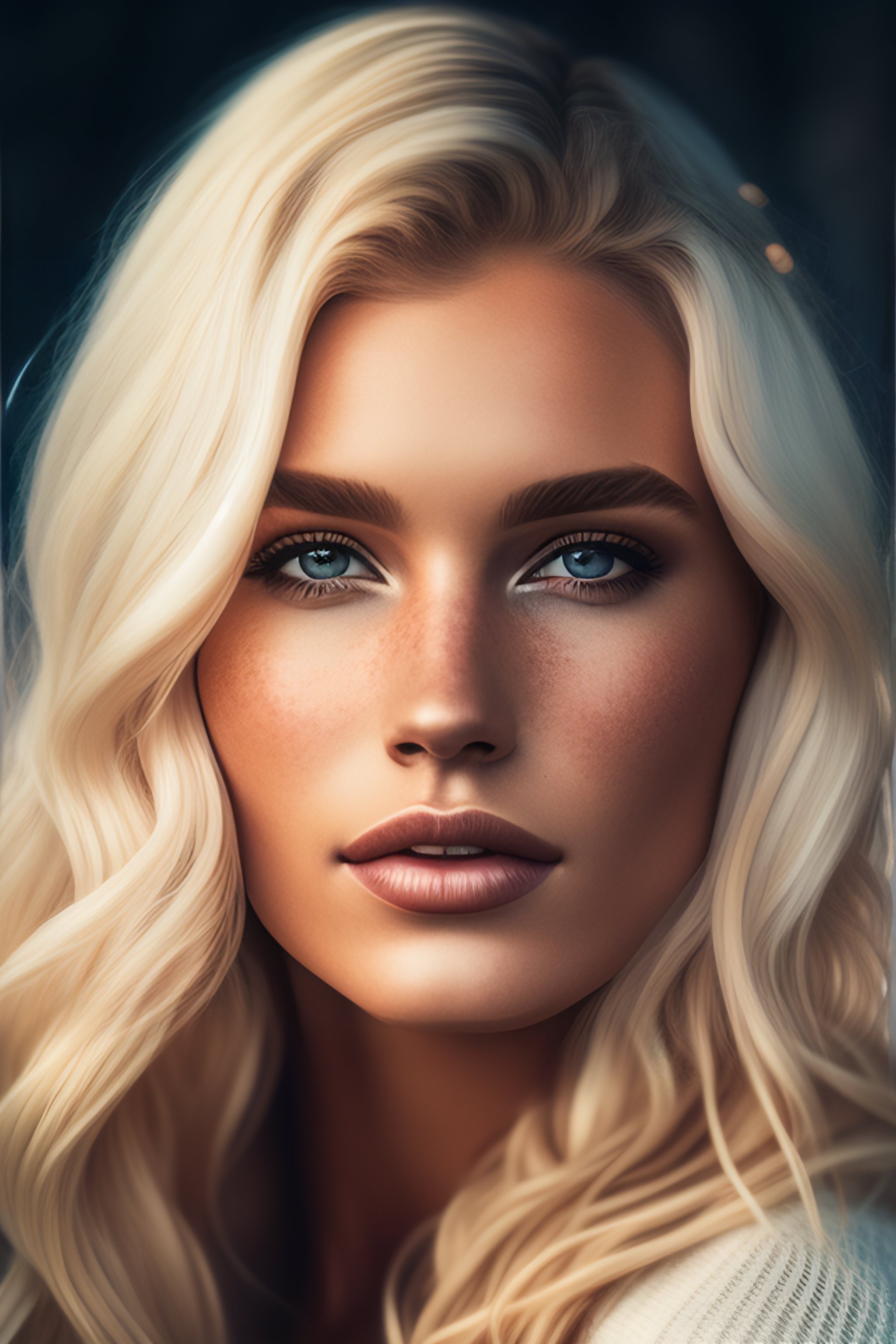 Lexica A Portrait Of A Beautiful Blonde Woman Fine Art Photography