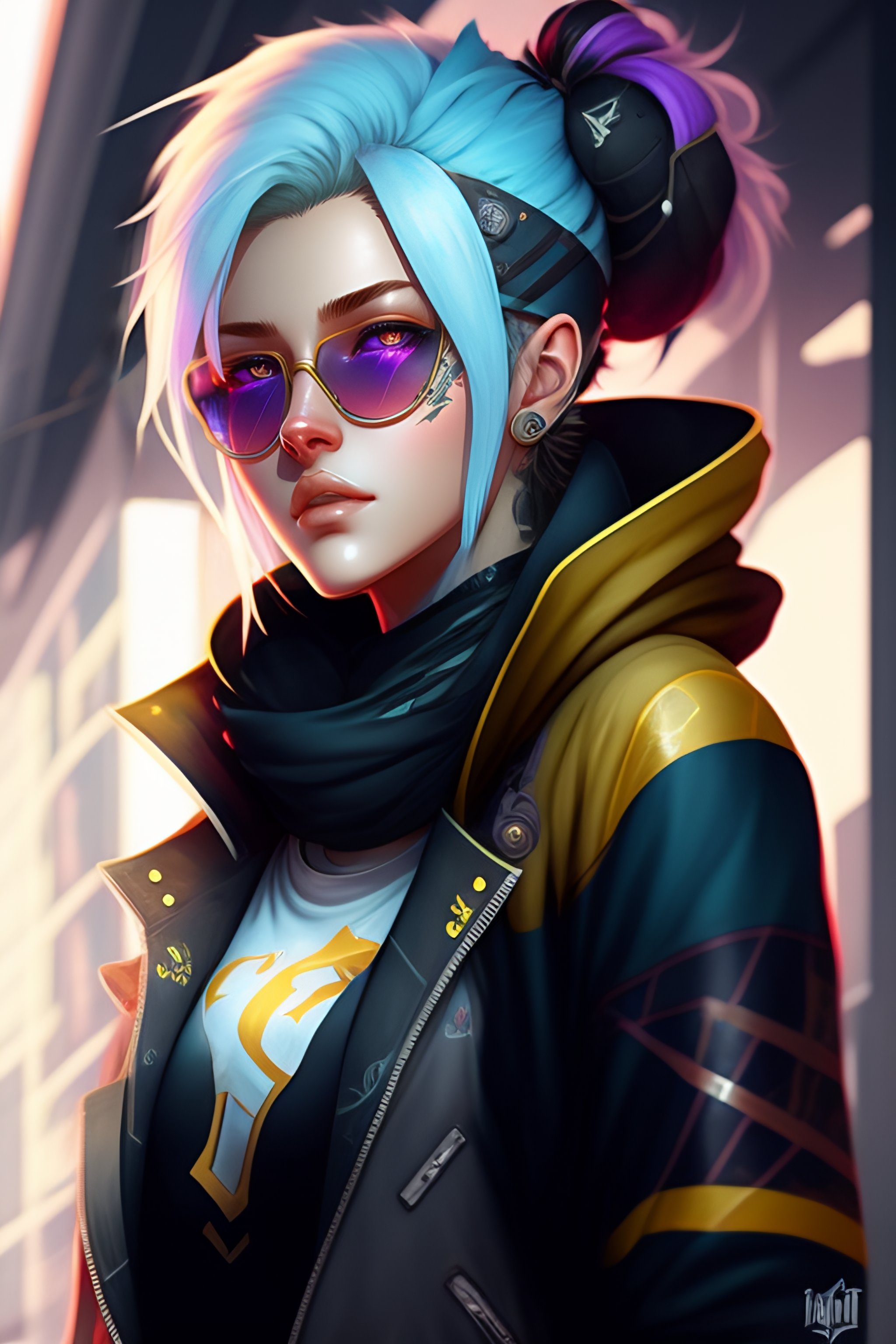 Lexica - Mercy overwatch highly detailed portrait of a sewer emo punk ...