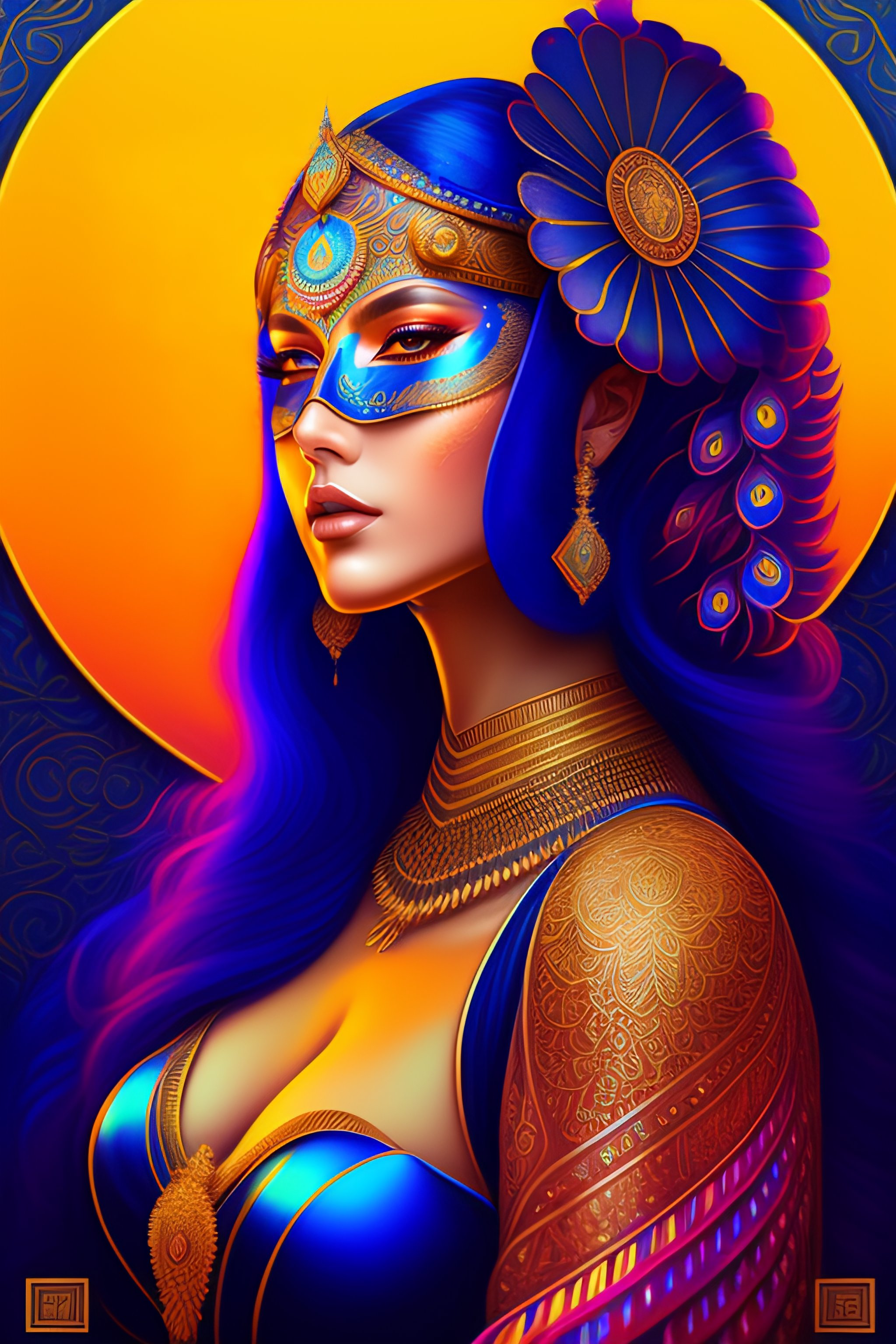 Lexica Centered Detailed Portrait Of A Masked Woman Wearing A