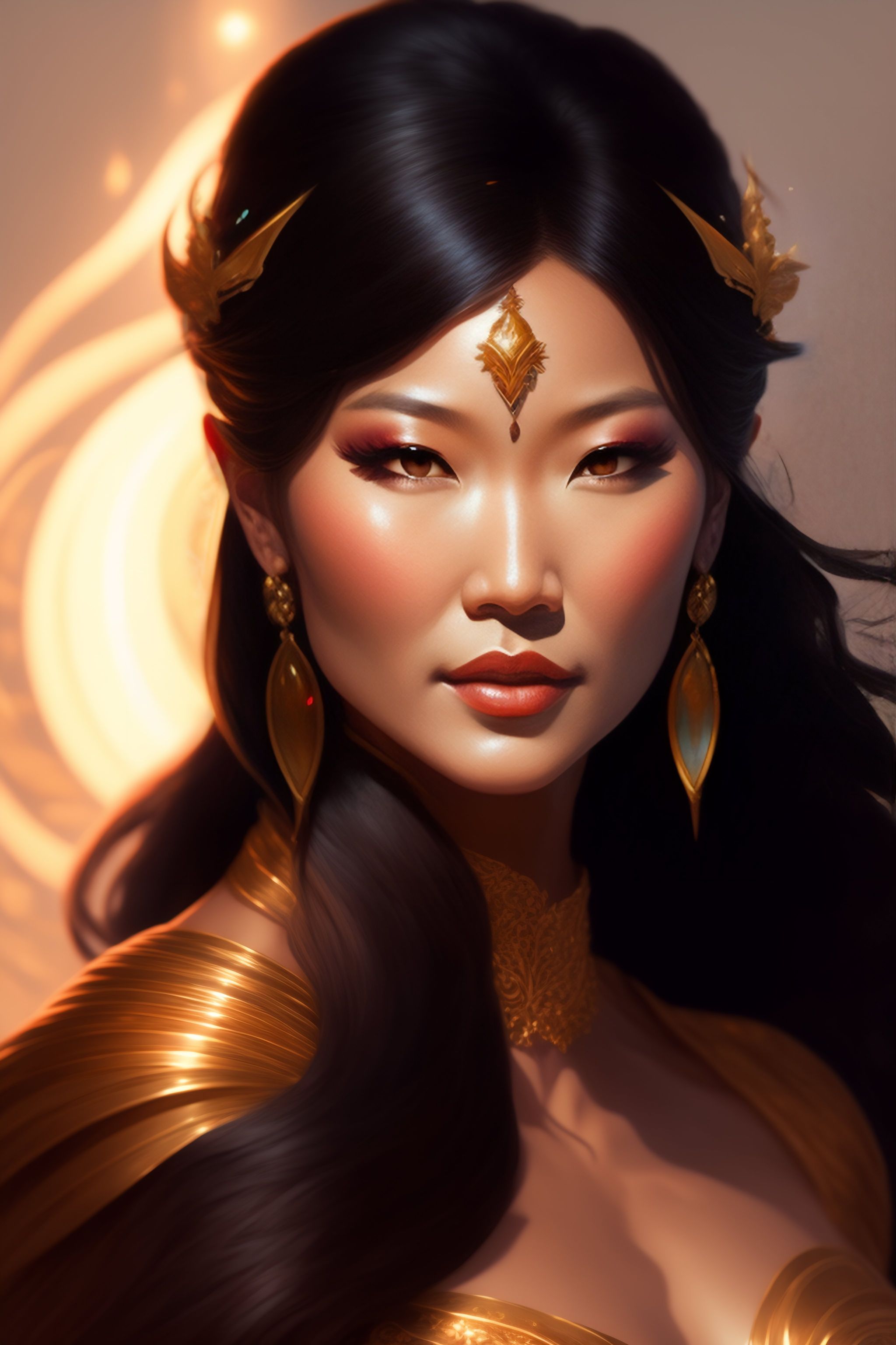 Lexica - Portrait kelly hu as an angry goddess, intricate, elegant, highly  detailed, digital painting, artstation, concept art, smooth, sharp focus,  ...