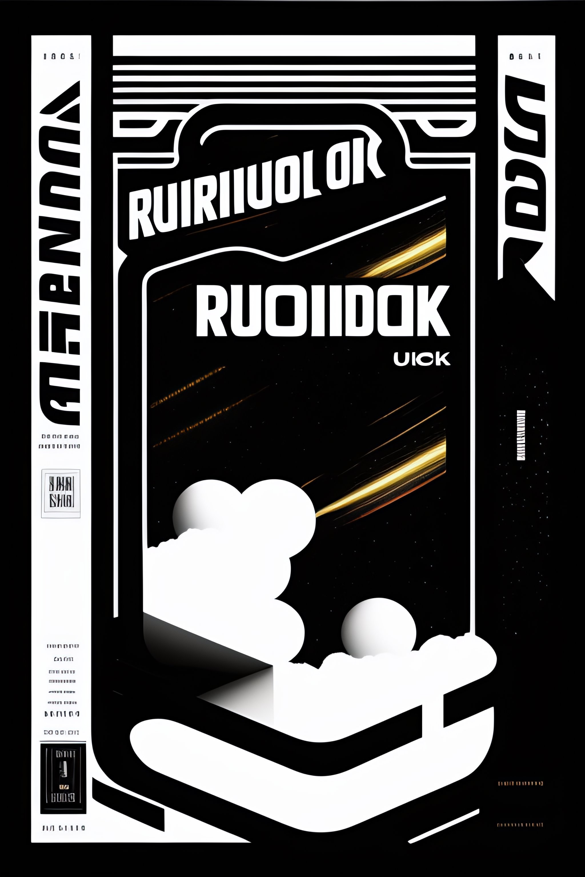 Lexica - Black on white graphic design in style of david rudnick eric ...