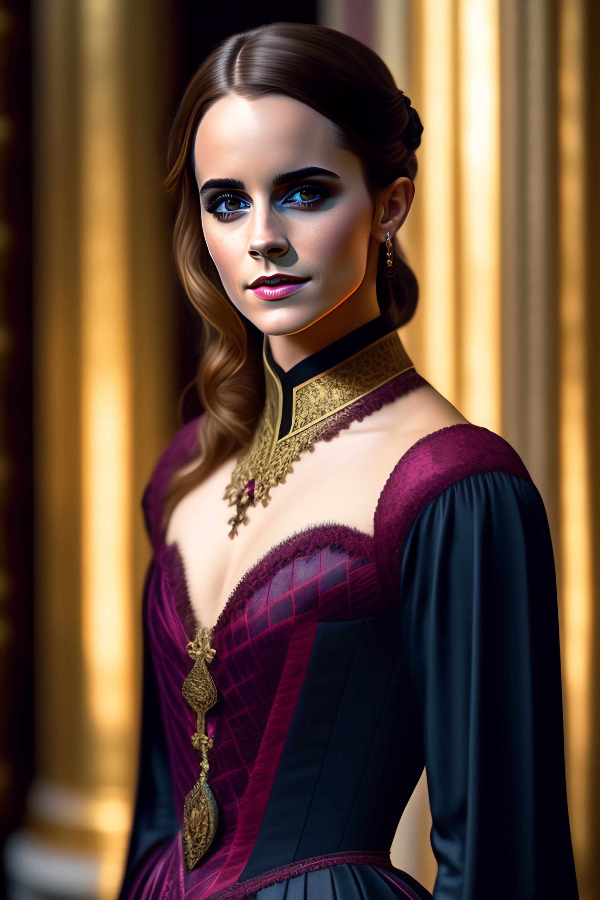 Lexica - An incredibly beautiful gothic Emma Watson in the palace ...