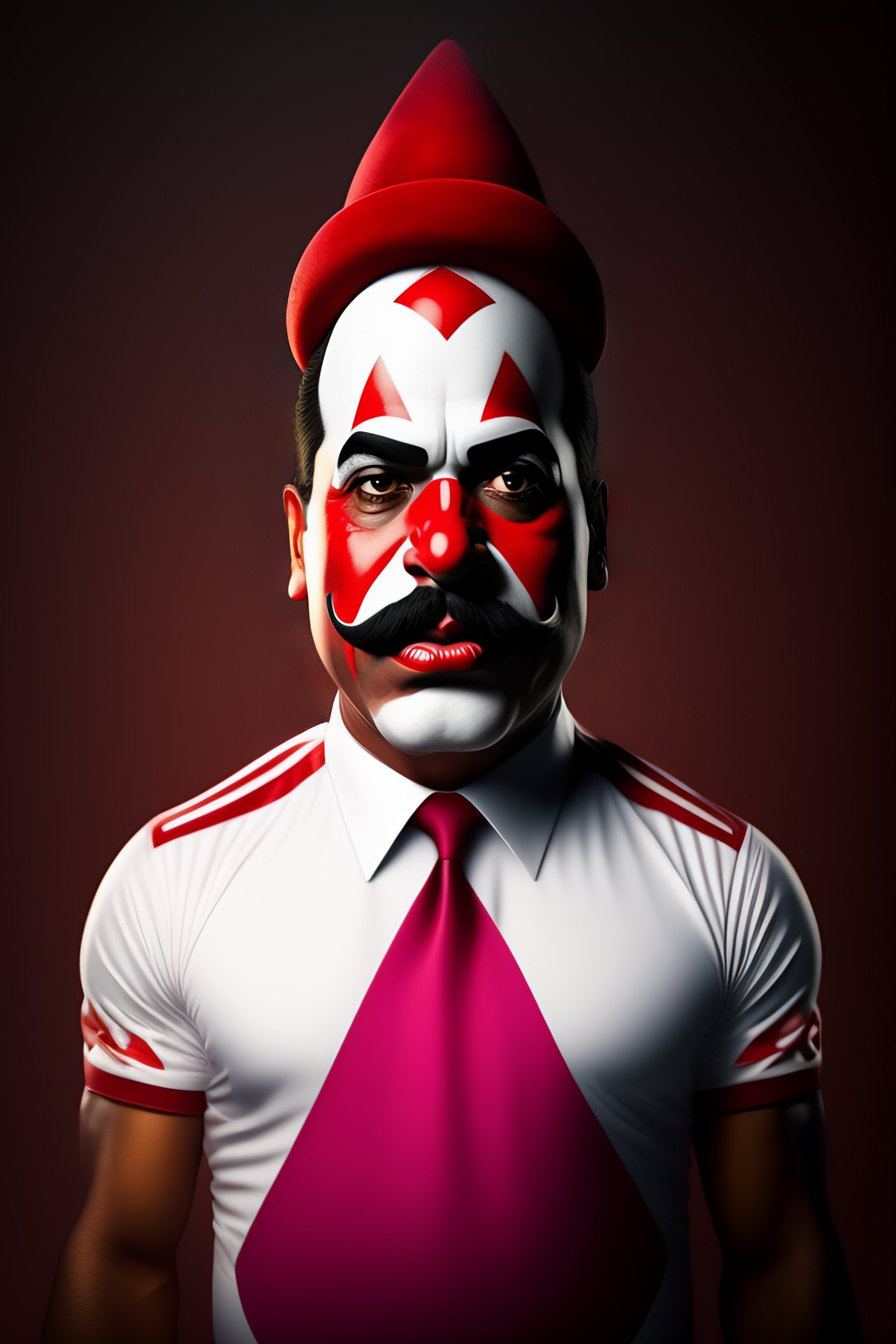 Lexica Nicolas Maduro As A Payaso Realistic Image K K Real Face