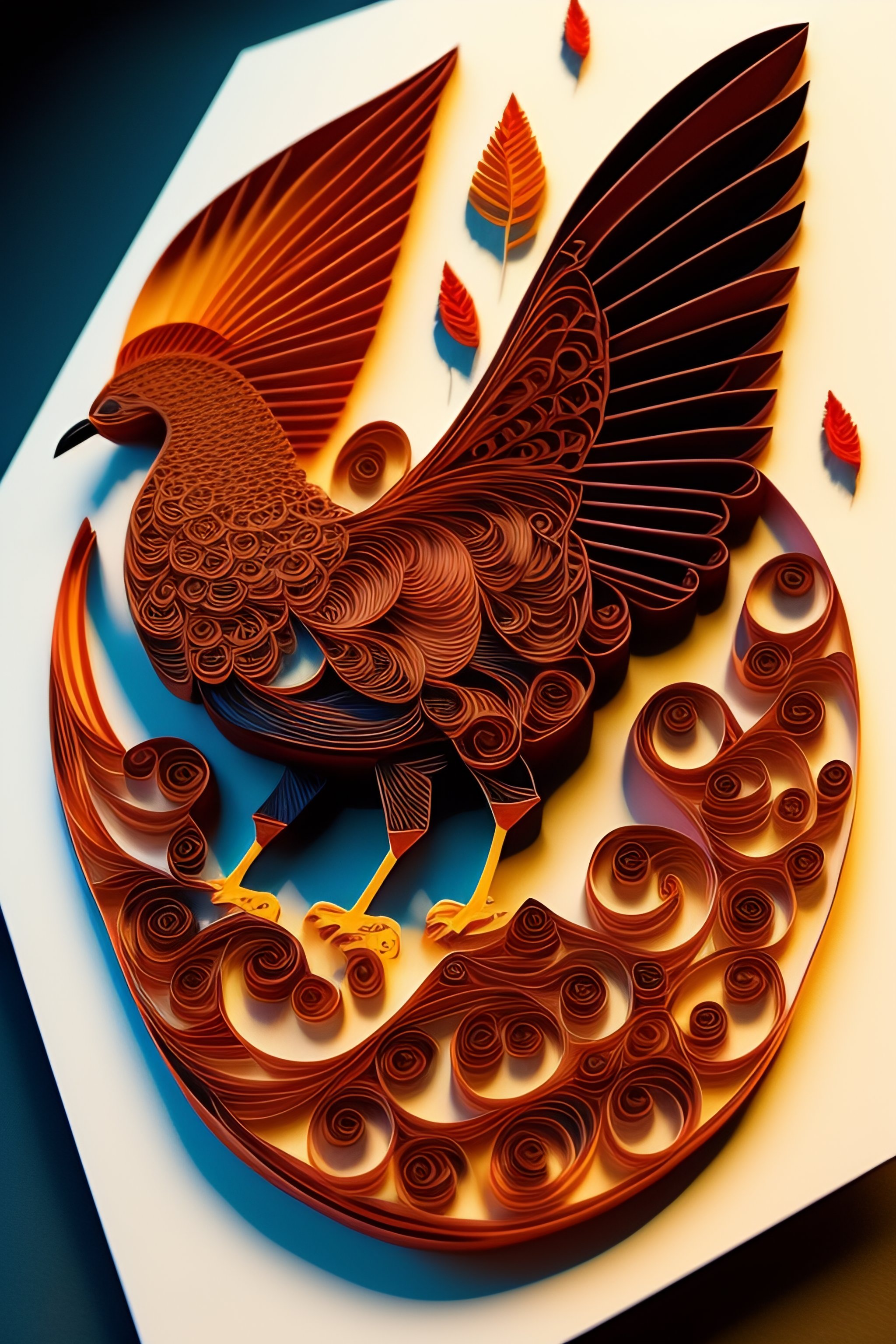 Lexica Paper quilling, paper cut art, paper illustration, Turkey
