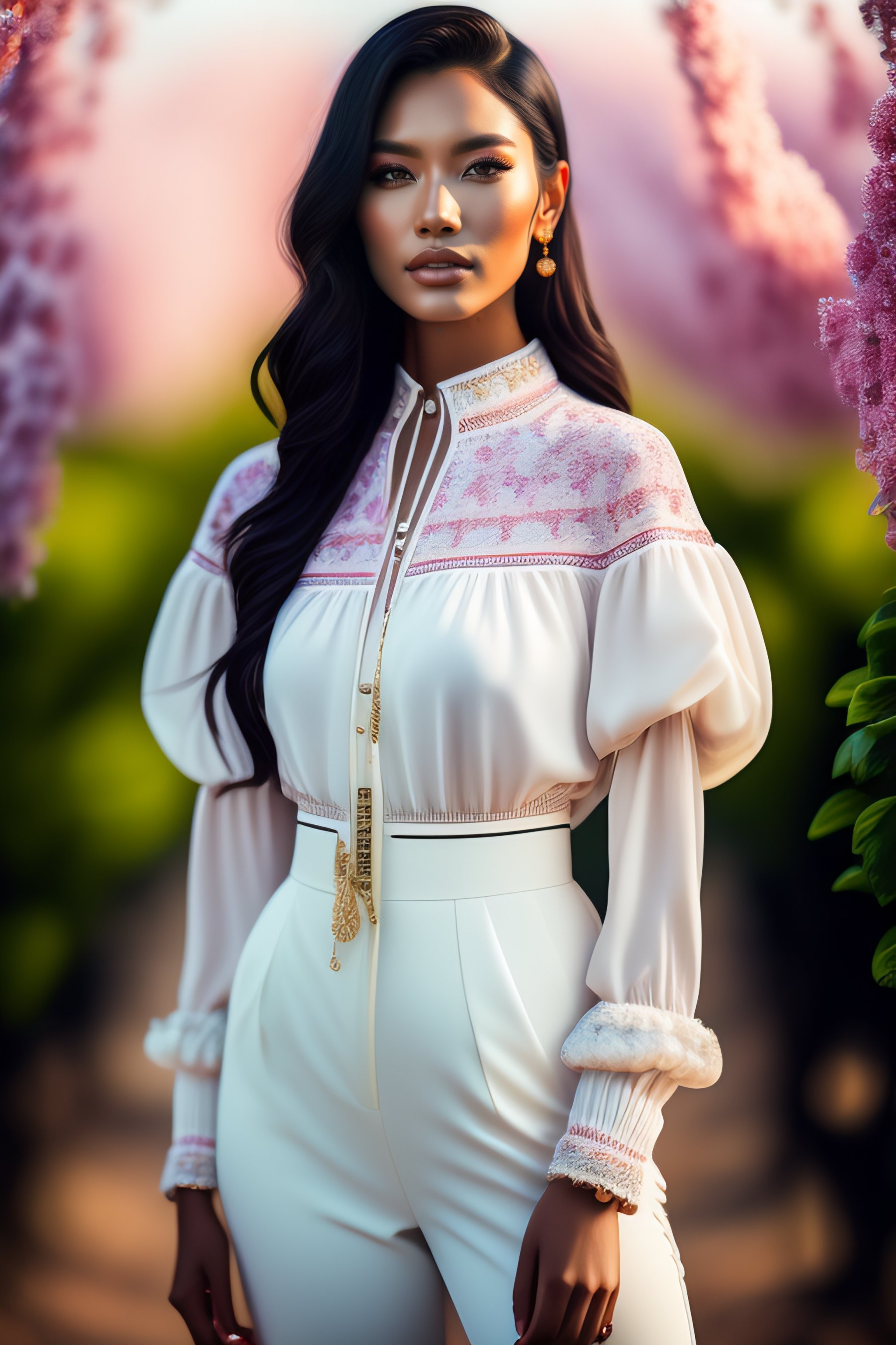 Lexica - Canon 50 photo of model wearing spring Outfit, full body, 100% ...