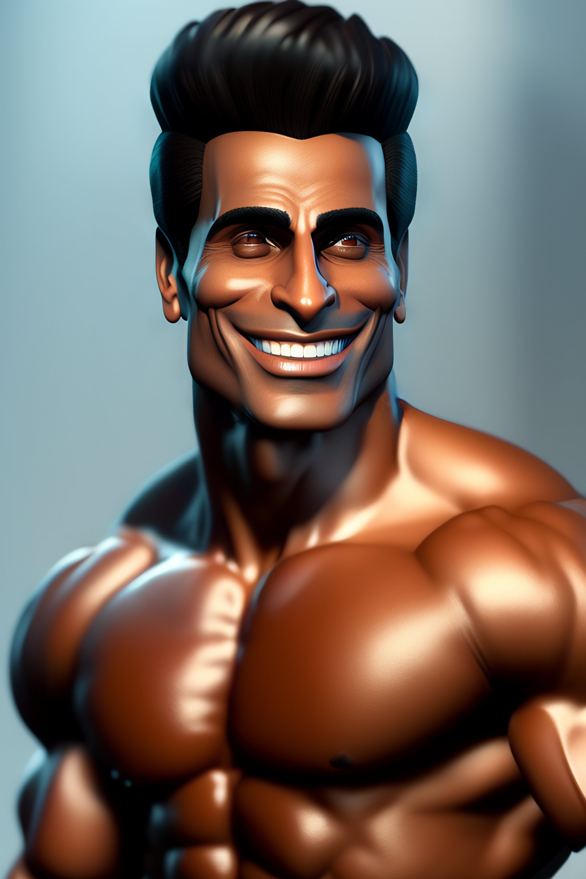 Lexica Caricature 3d Render Of Sonu Sood Smiling Extremely