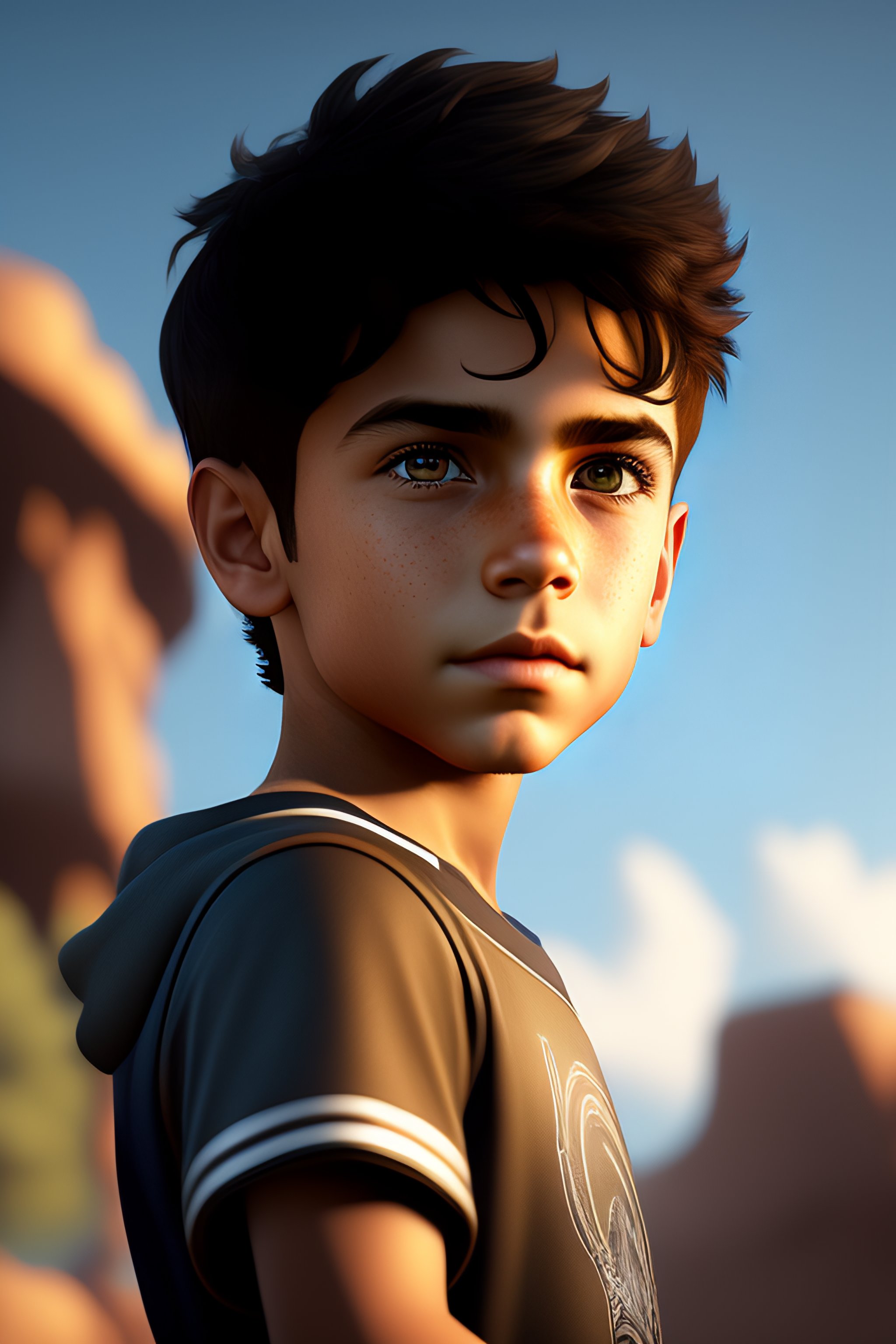 Lexica - An epic fantasy comic book style portrait painting of a young ...