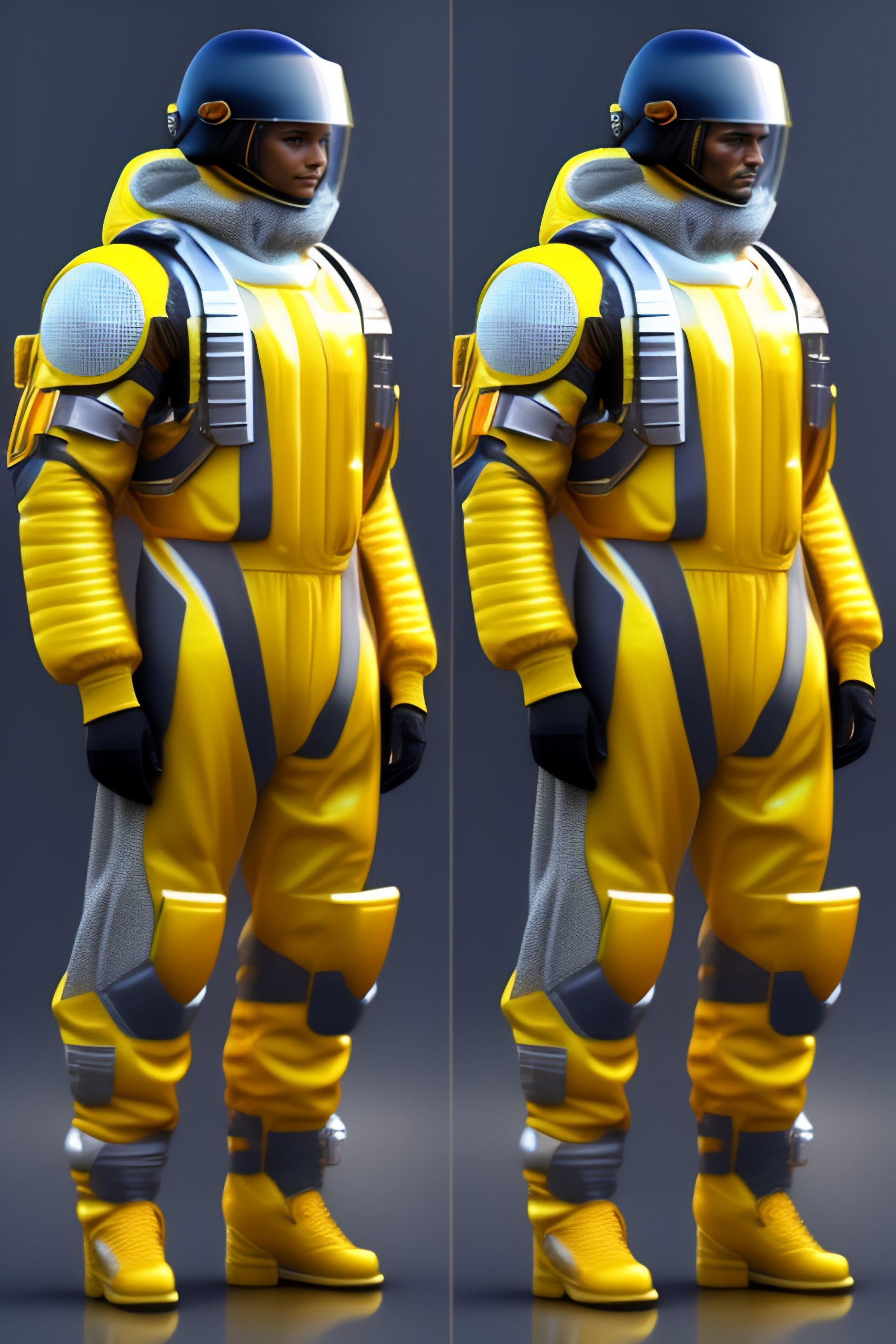Lexica - futuristic shapes that will define his costume