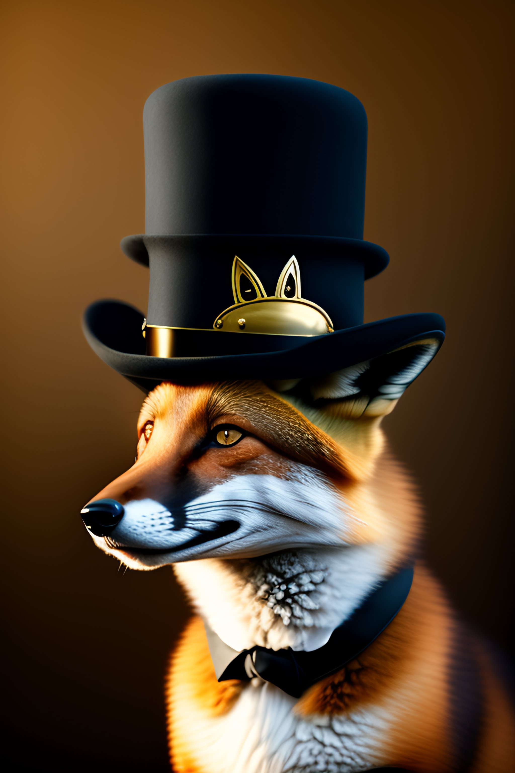 Lexica - Fox in tophat and tails