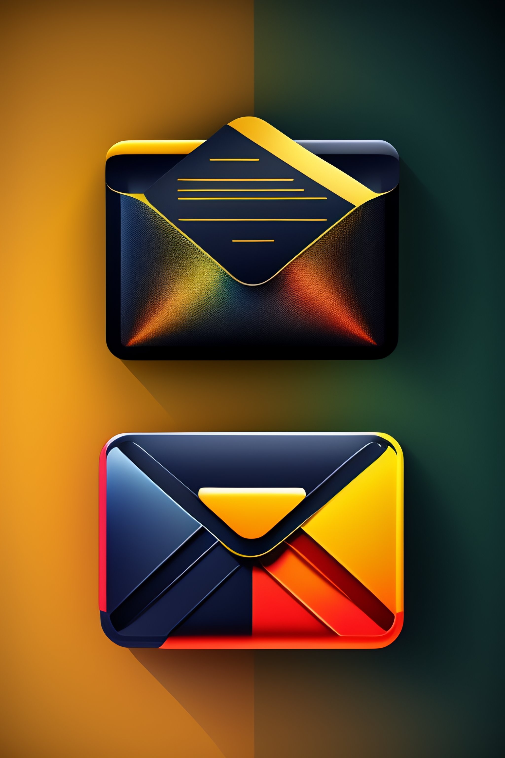 Lexica - Realistic image of a vector style email