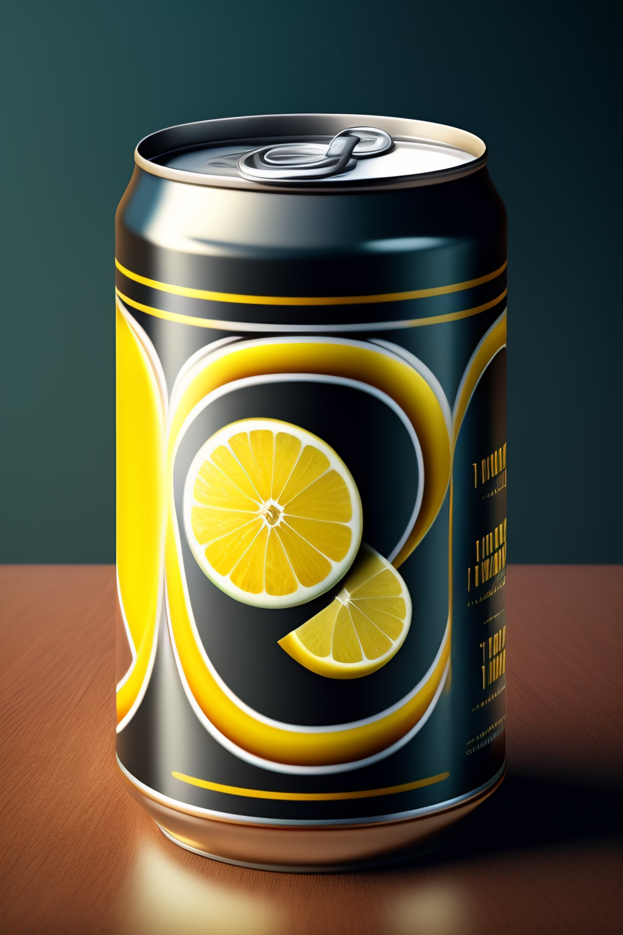 Lexica - Beverage can, drink with lemon, lemon pattern, 8k, realistic ...