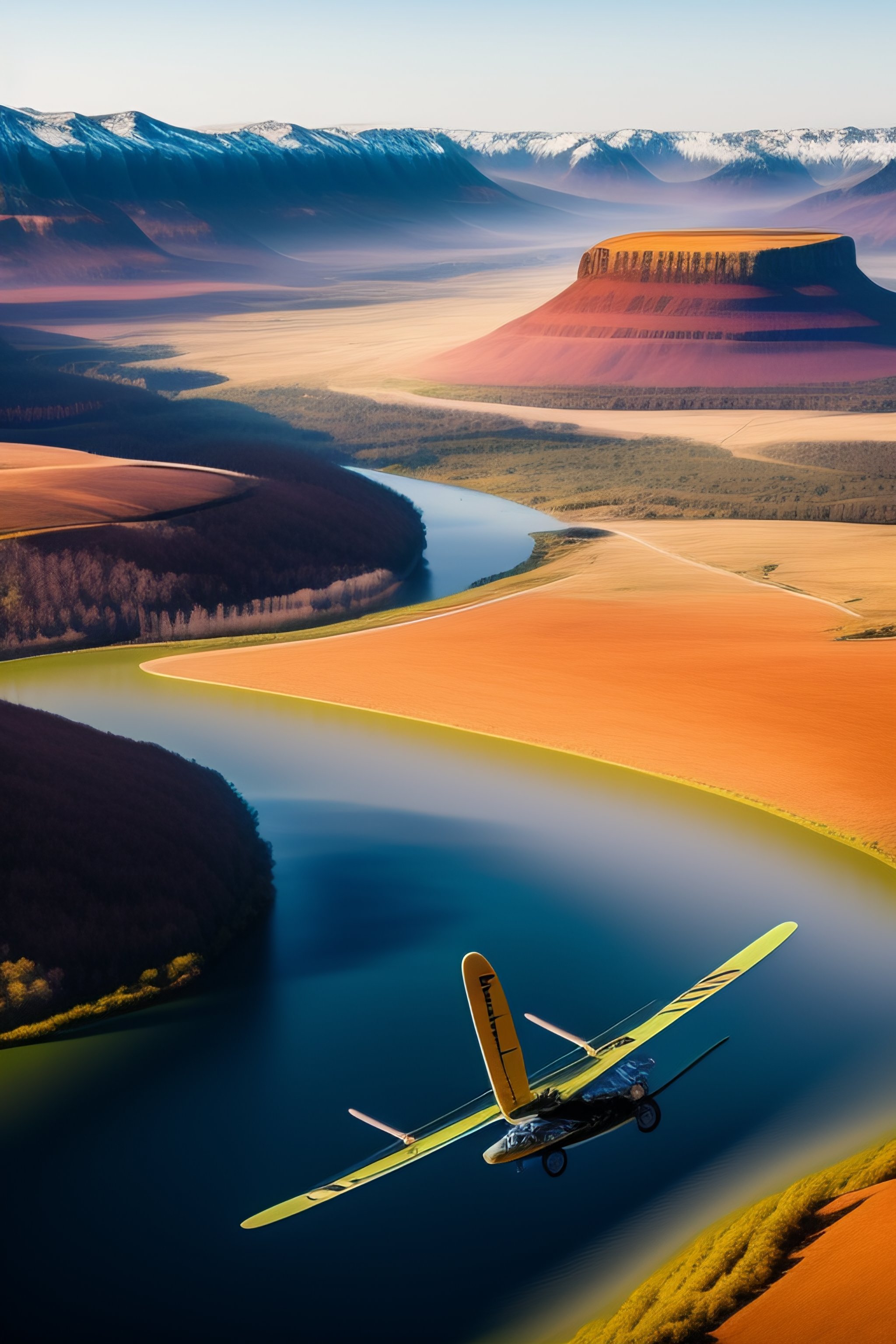 Lexica Image of glider in flight