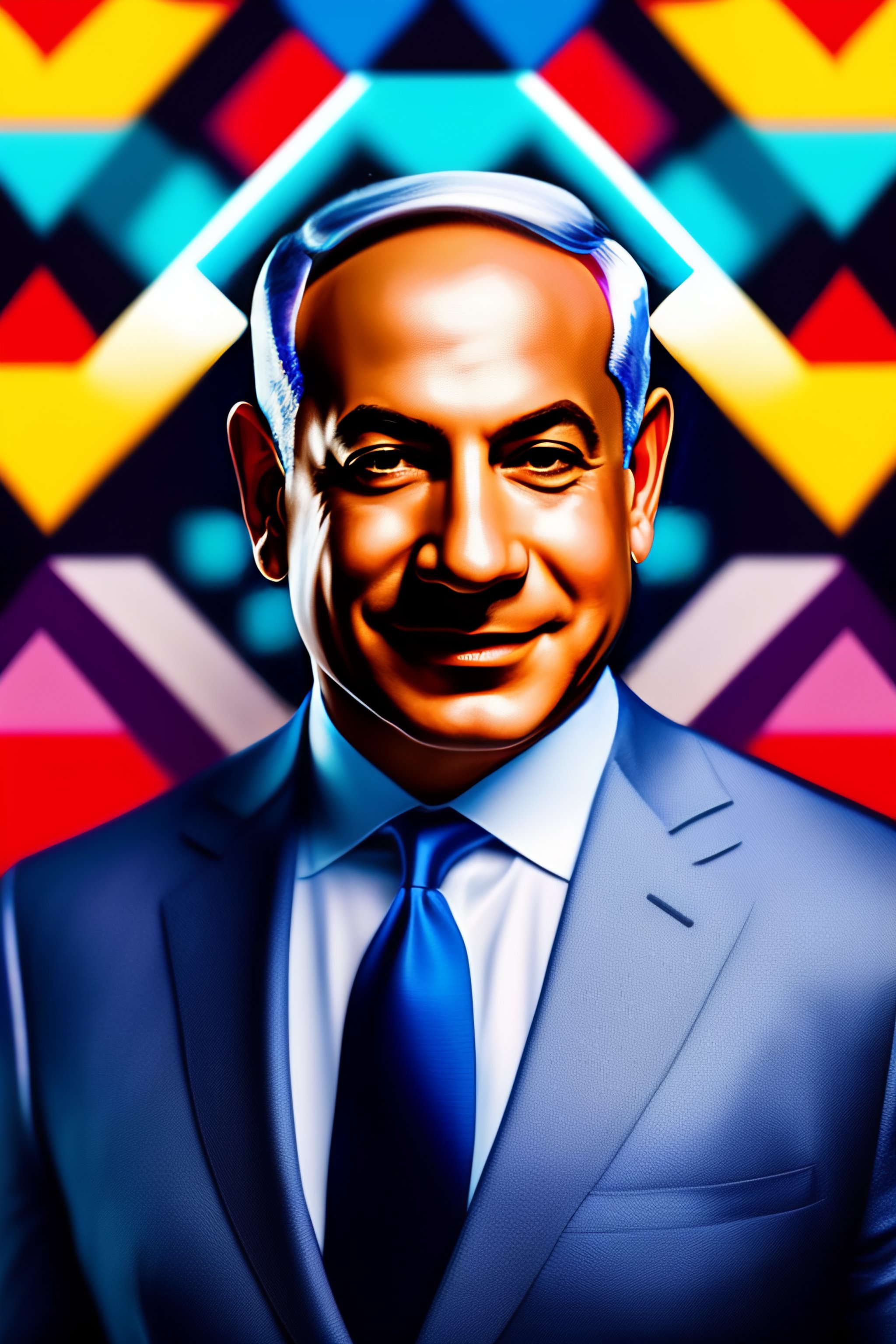 Lexica - Portreit of a handsome confident benjamin netanyahu, rimlight ...