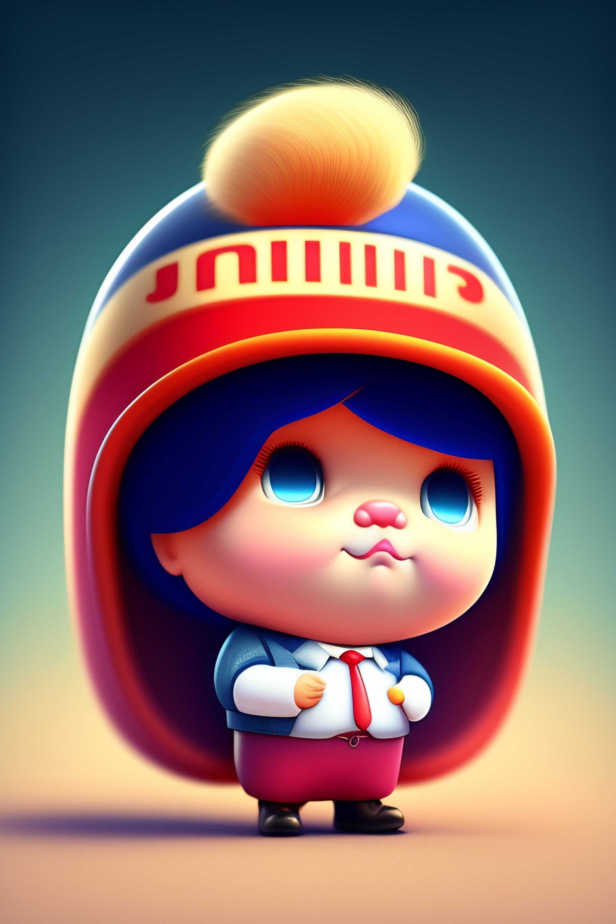 Lexica - Cute and adorable cartoon, donald trump, baby, fantasy ...