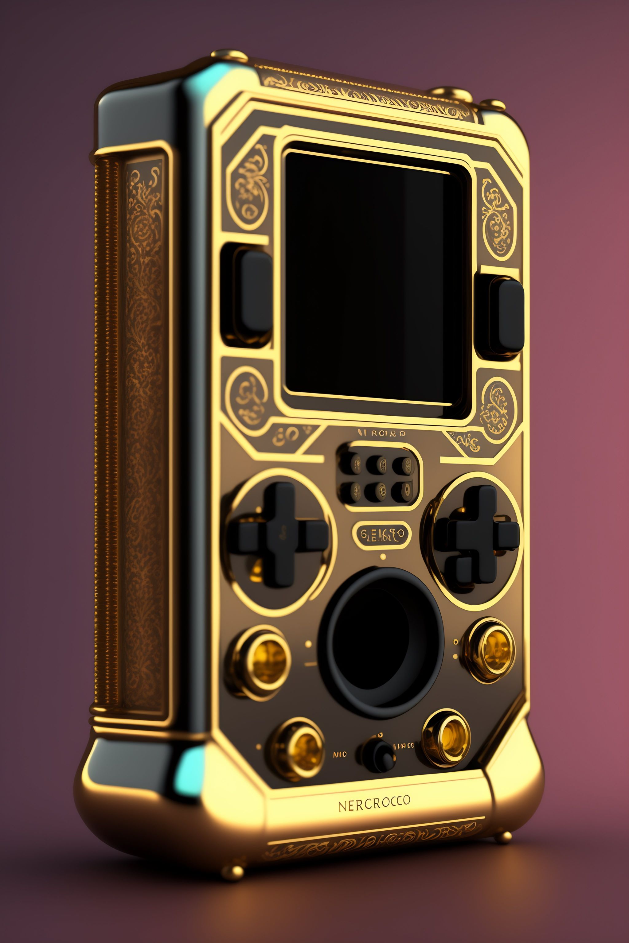 Lexica - Hyperrealistic neo - rococo steampunk minimal gameboy console ...