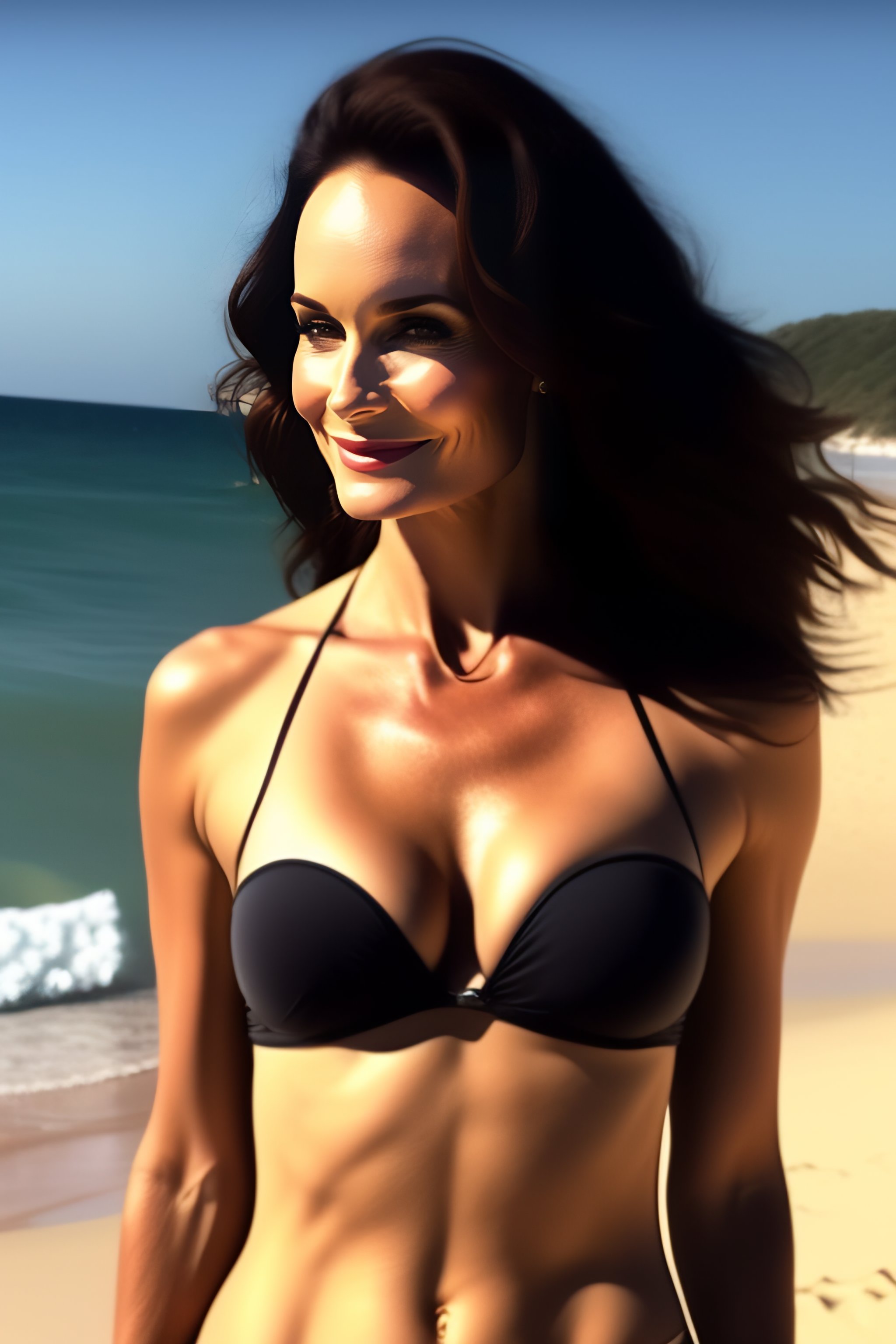 forsætlig MP Blank Lexica - Sarah Wayne Callies lay on the beach in a bikini