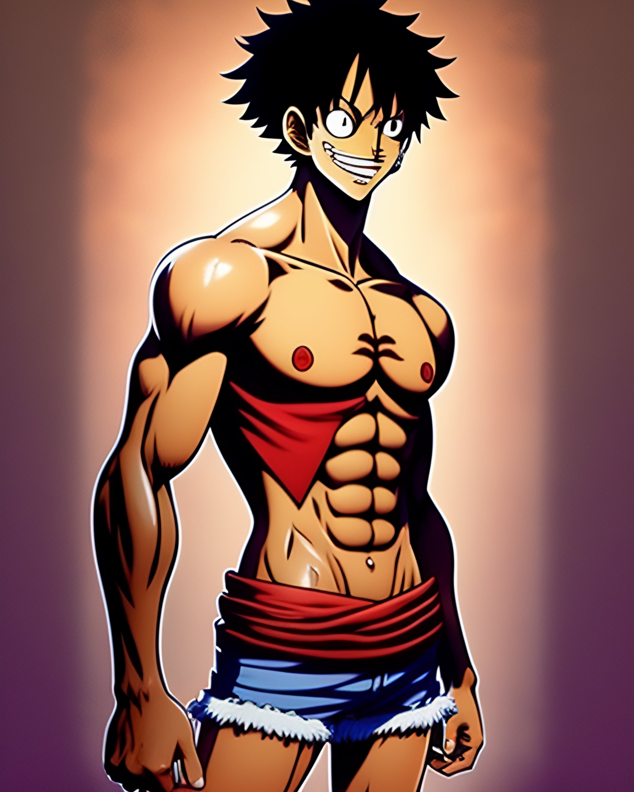 luffy #onepiece #onepieceluffy #aestheticphysique #physique #gymtok #, luffy