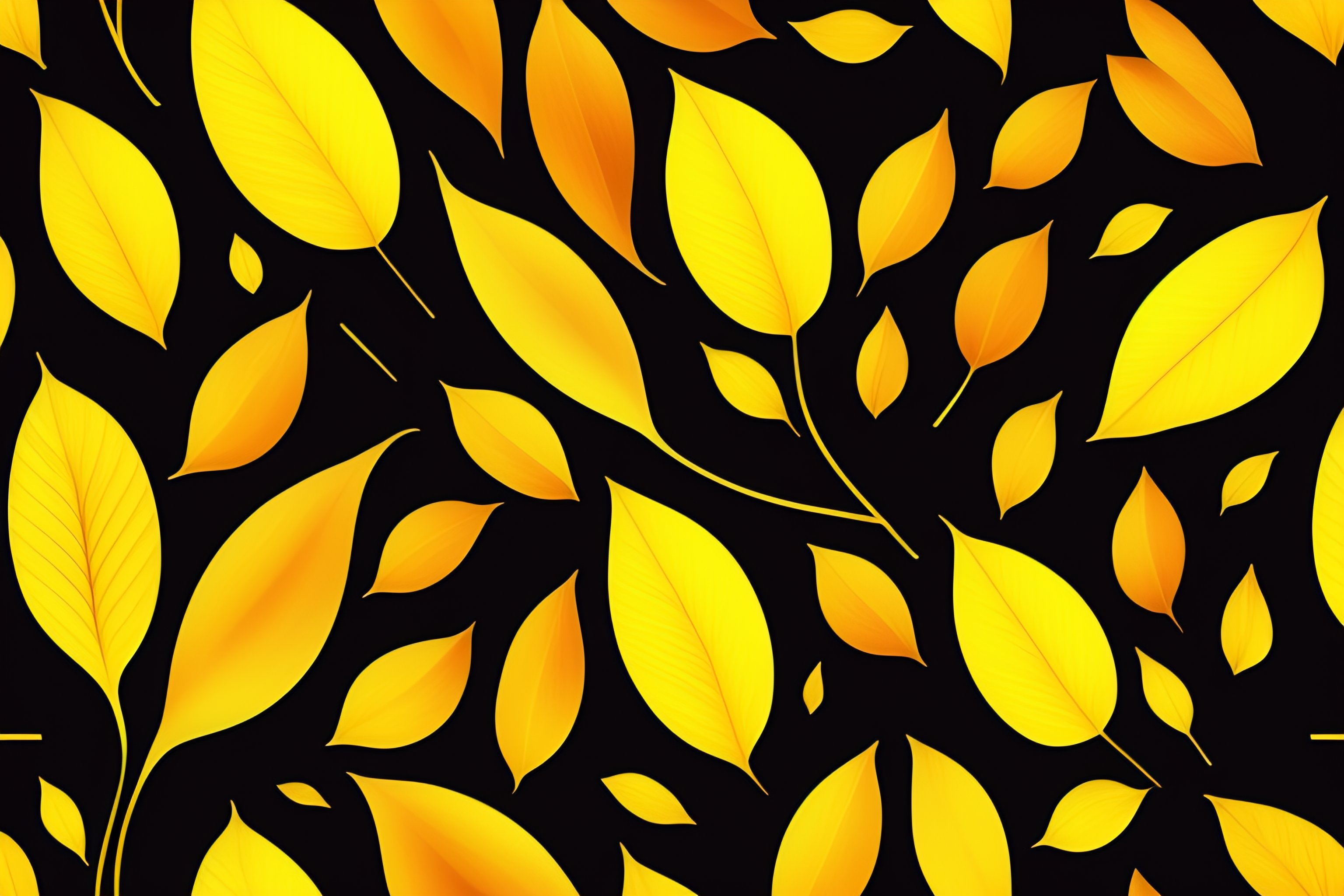 Lexica - A pattern of metallic gold leaves fades into the background