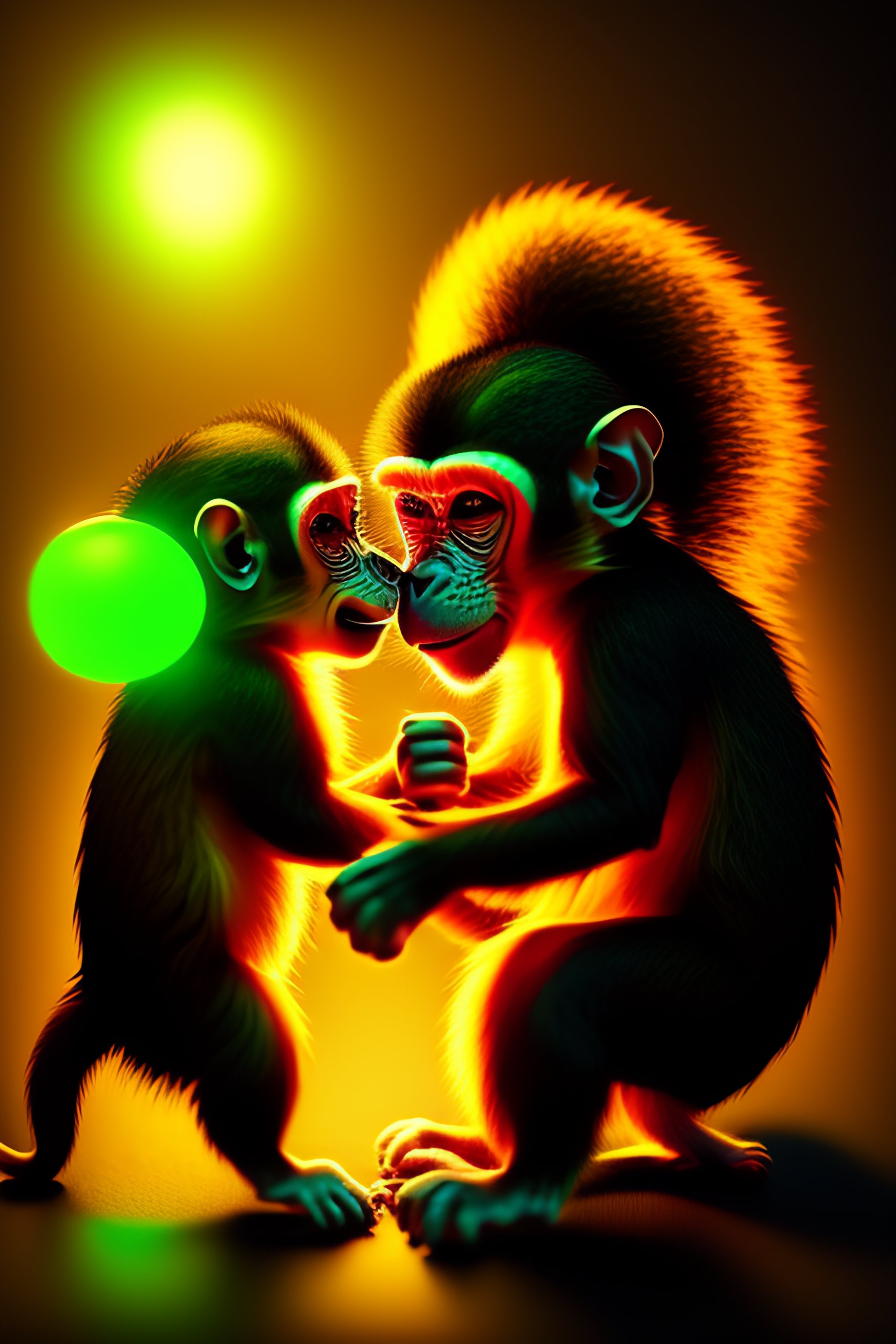 Lexica - Hooligan anthropomorphic monkeys fighting against ...