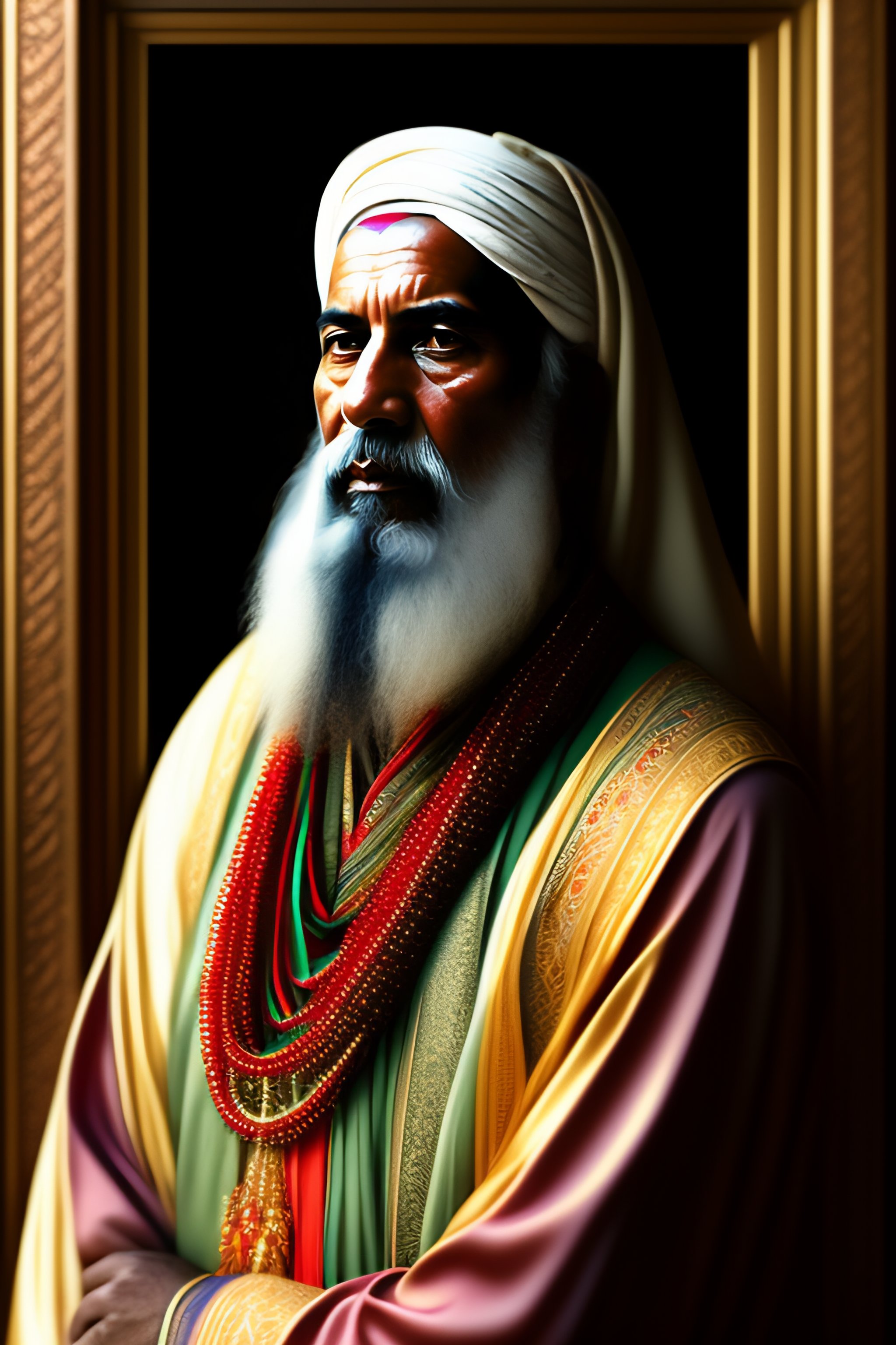 Lexica - A style portrait of a sufi named Rumi, contemplatin in ...
