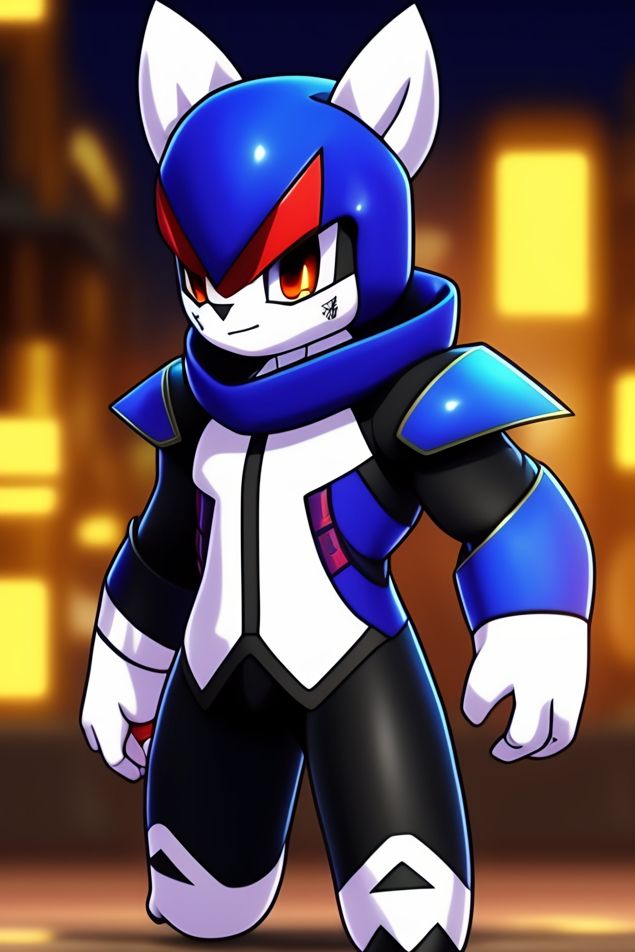 Lexica - Shiny greninja minecraft skin in anime style