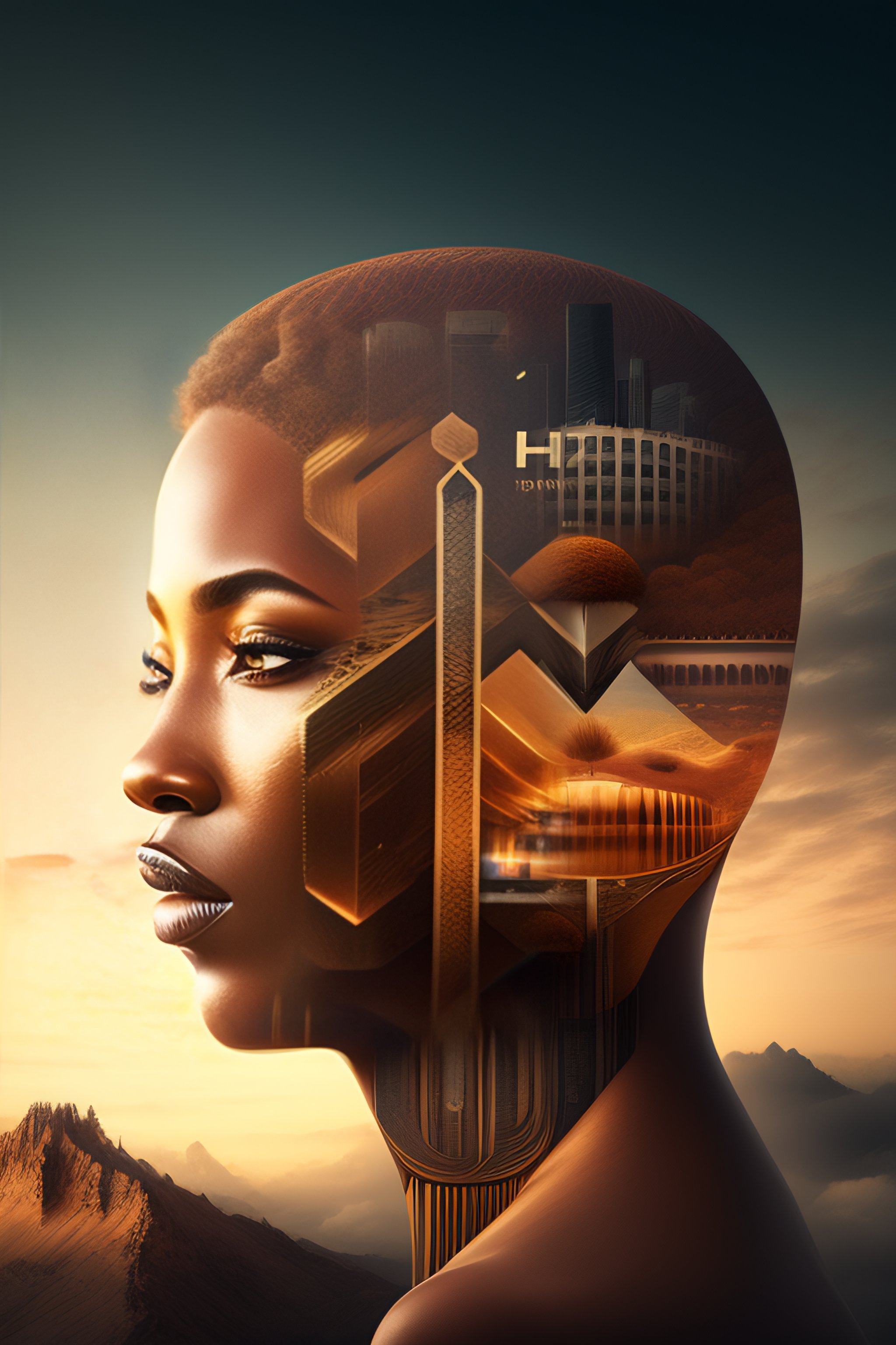 Lexica - Human head representing the year 2022