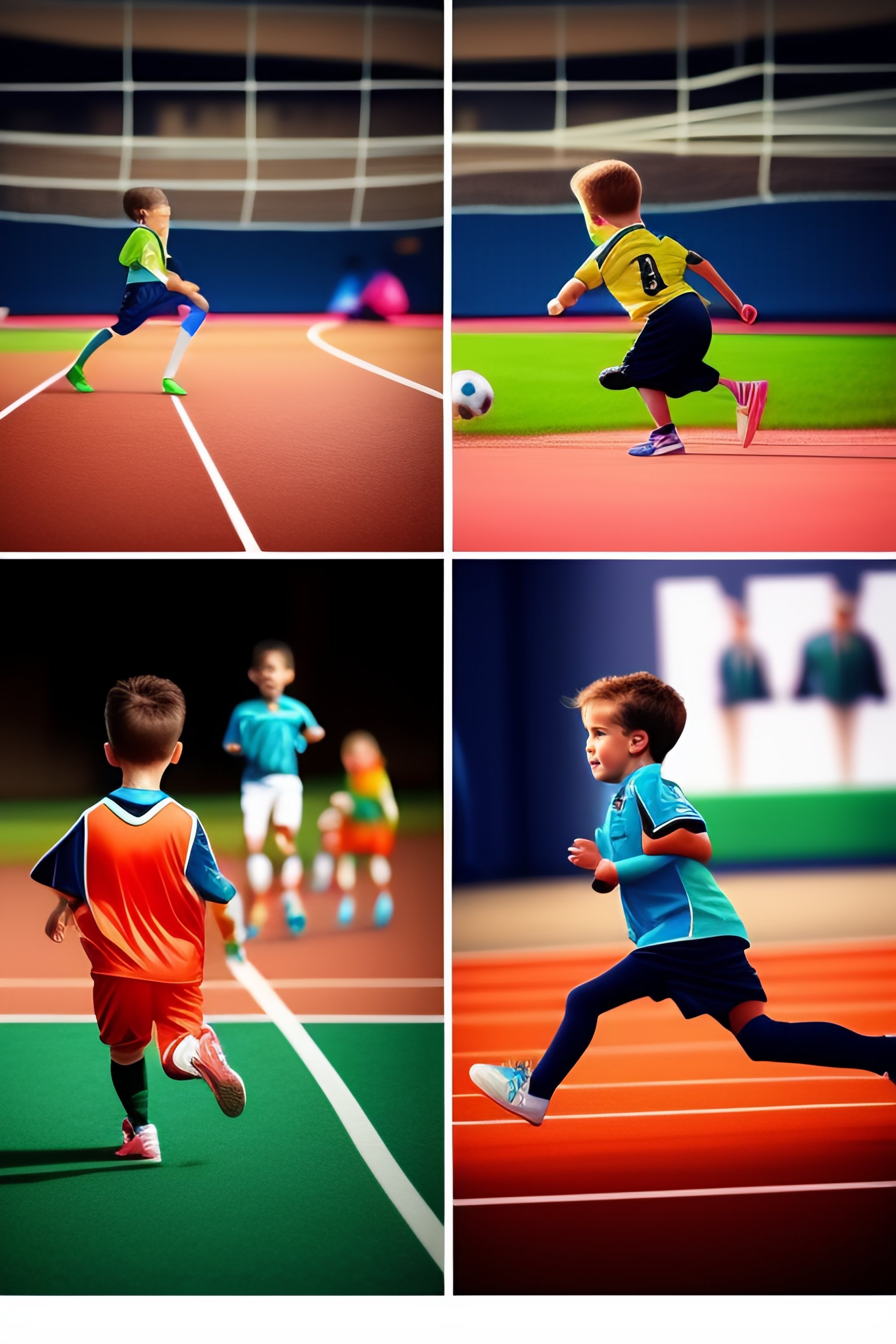 Lexica Generate a photo illustrate kid likes sport at school