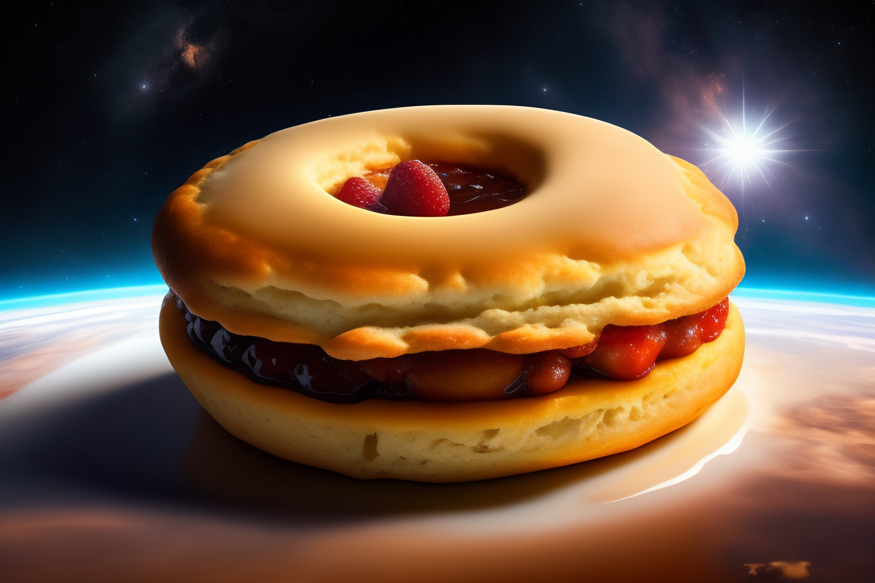 Lexica - Huge scone in space