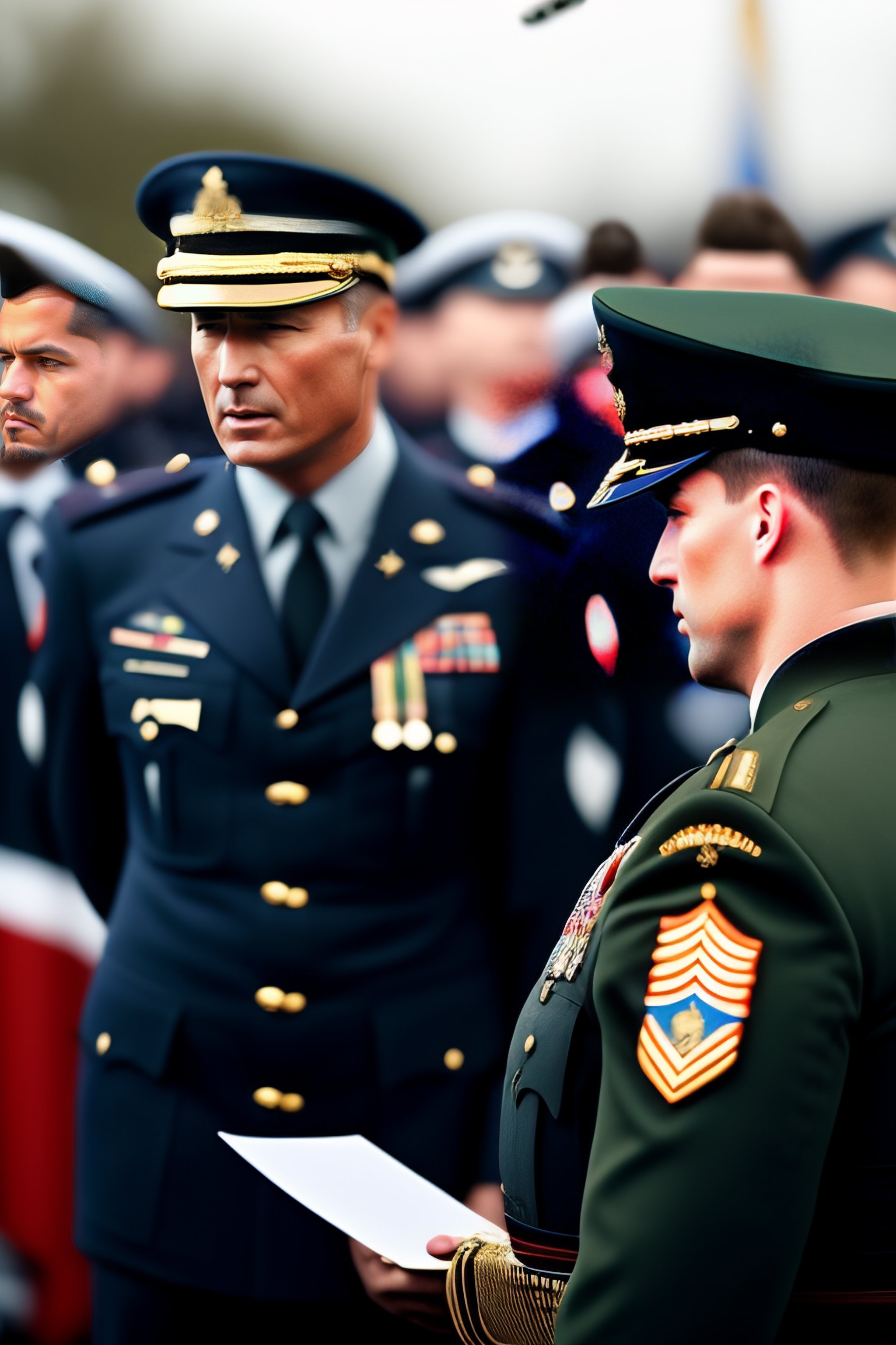 Lexica - Military officer speaking in public