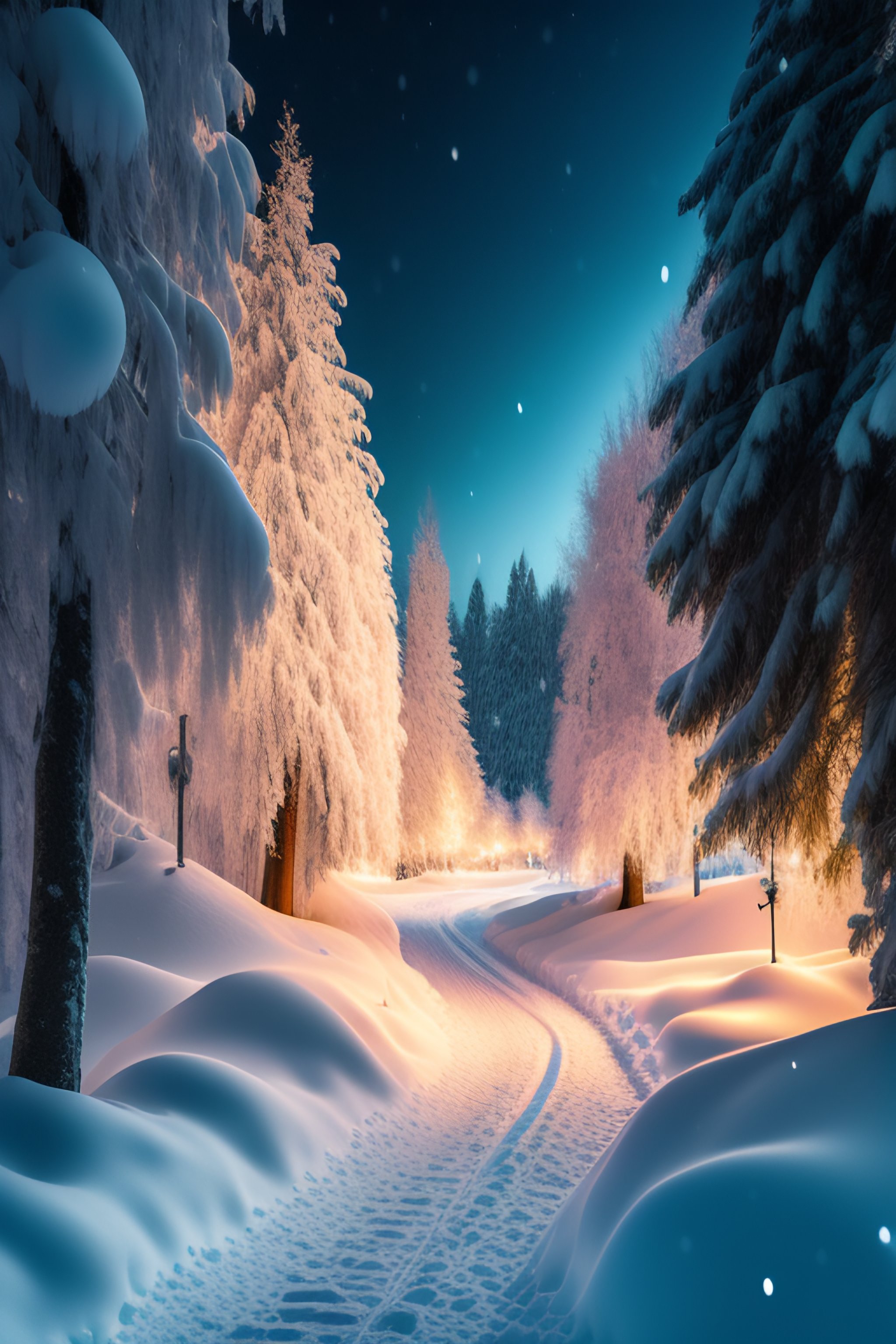 Lexica - Winter street view