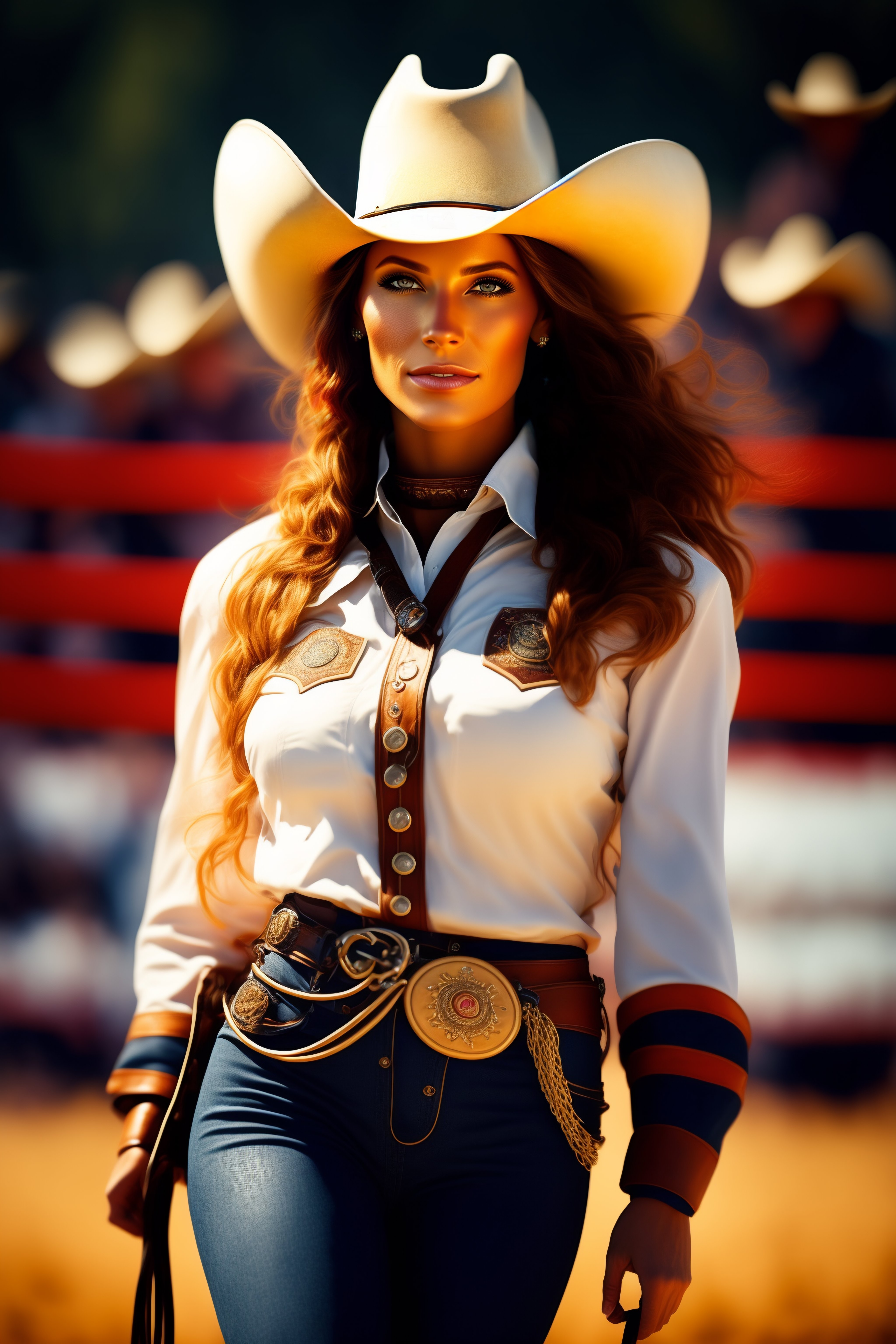 Lexica Realistic Rodeo Girl Cowgirl Beautiful Whole Image 9228