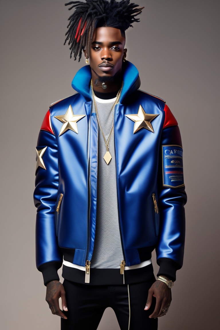 Lexica - Playboi Carti become a Captain America, Balenciaga Jacket, Diamond  Armor, Rick Owens Shoes