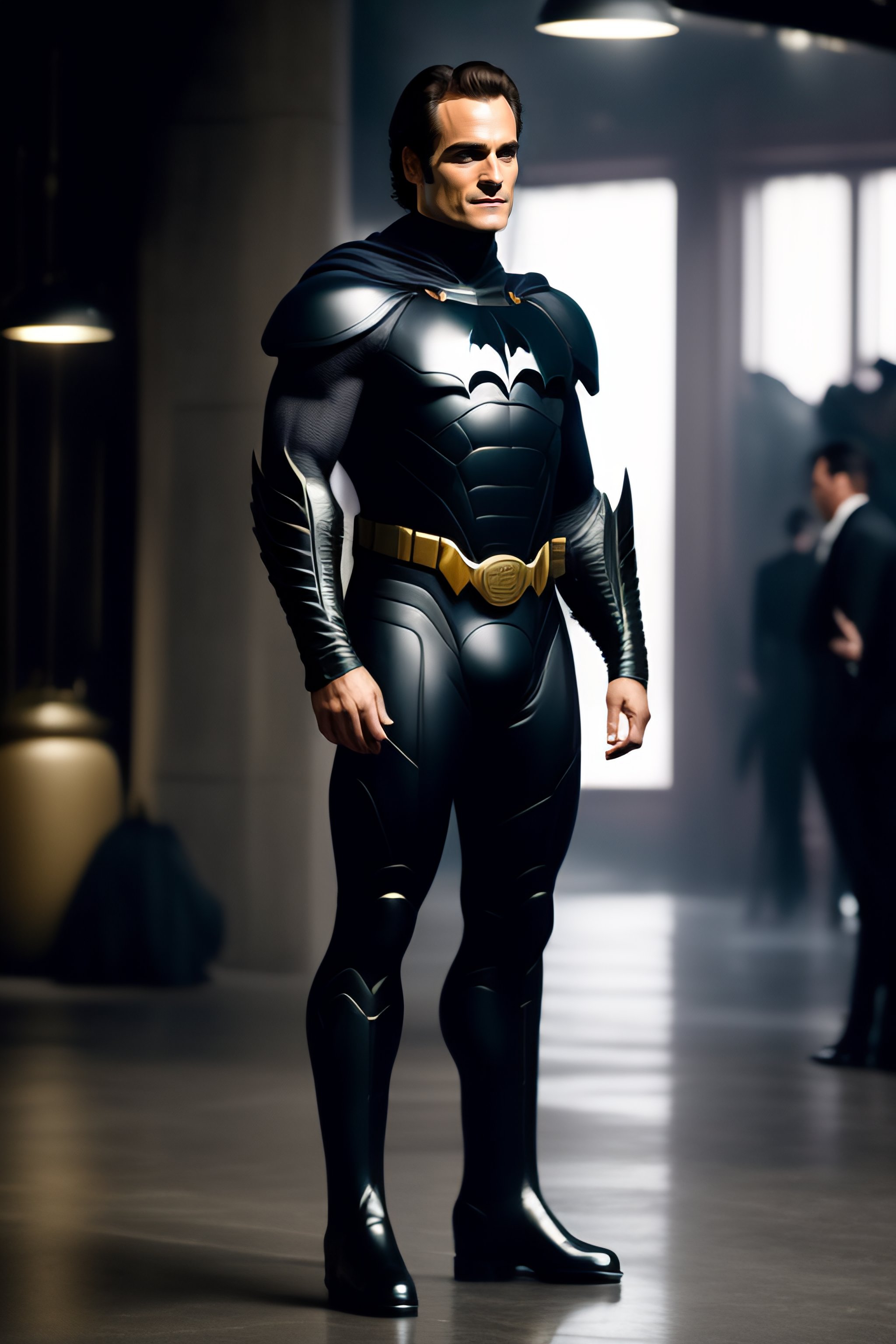 Lexica - Joaquin Phoenix as bruce wayne with batsuit in batman movie, full  body