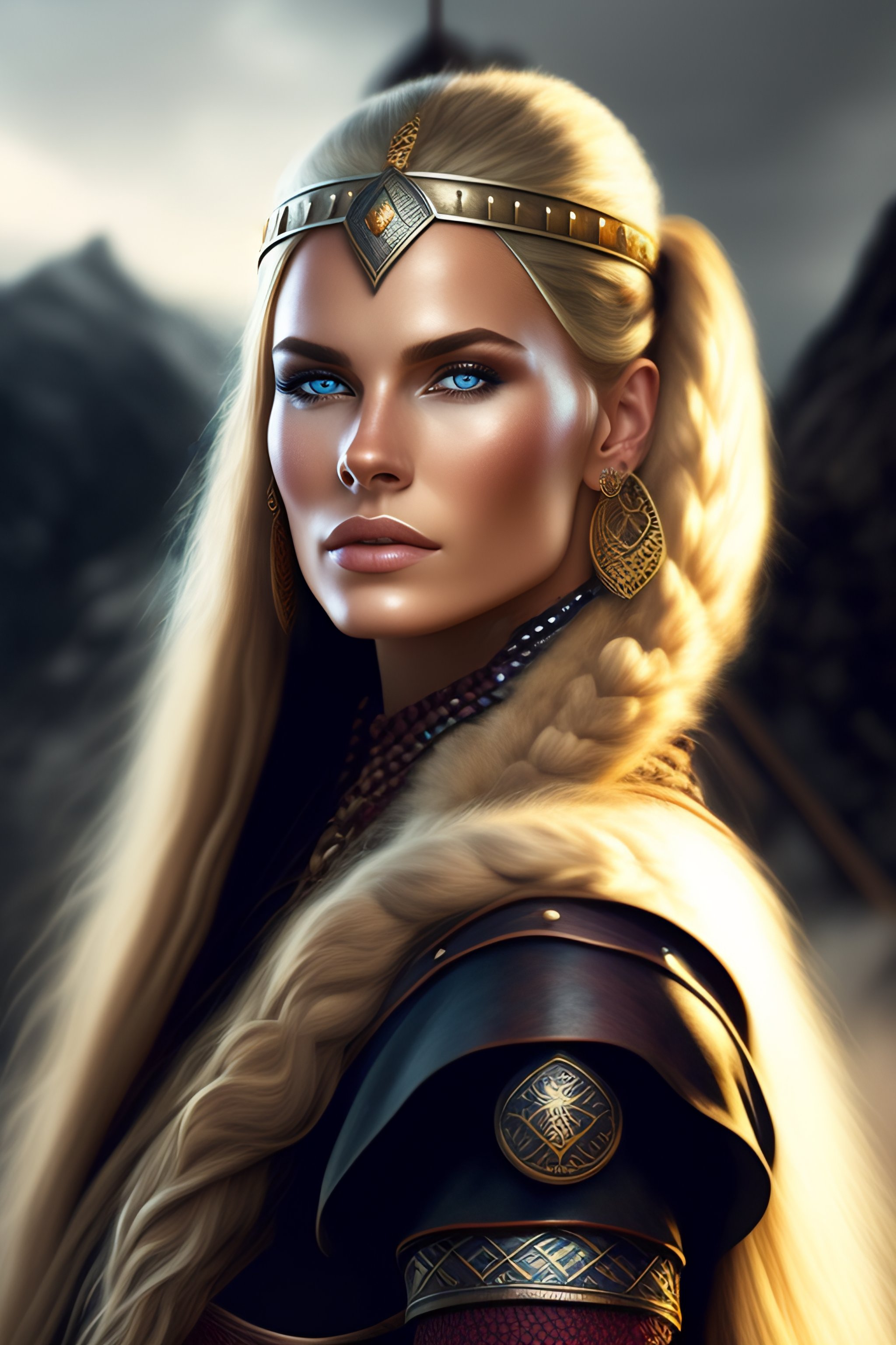 Lexica - Beautiful viking woman