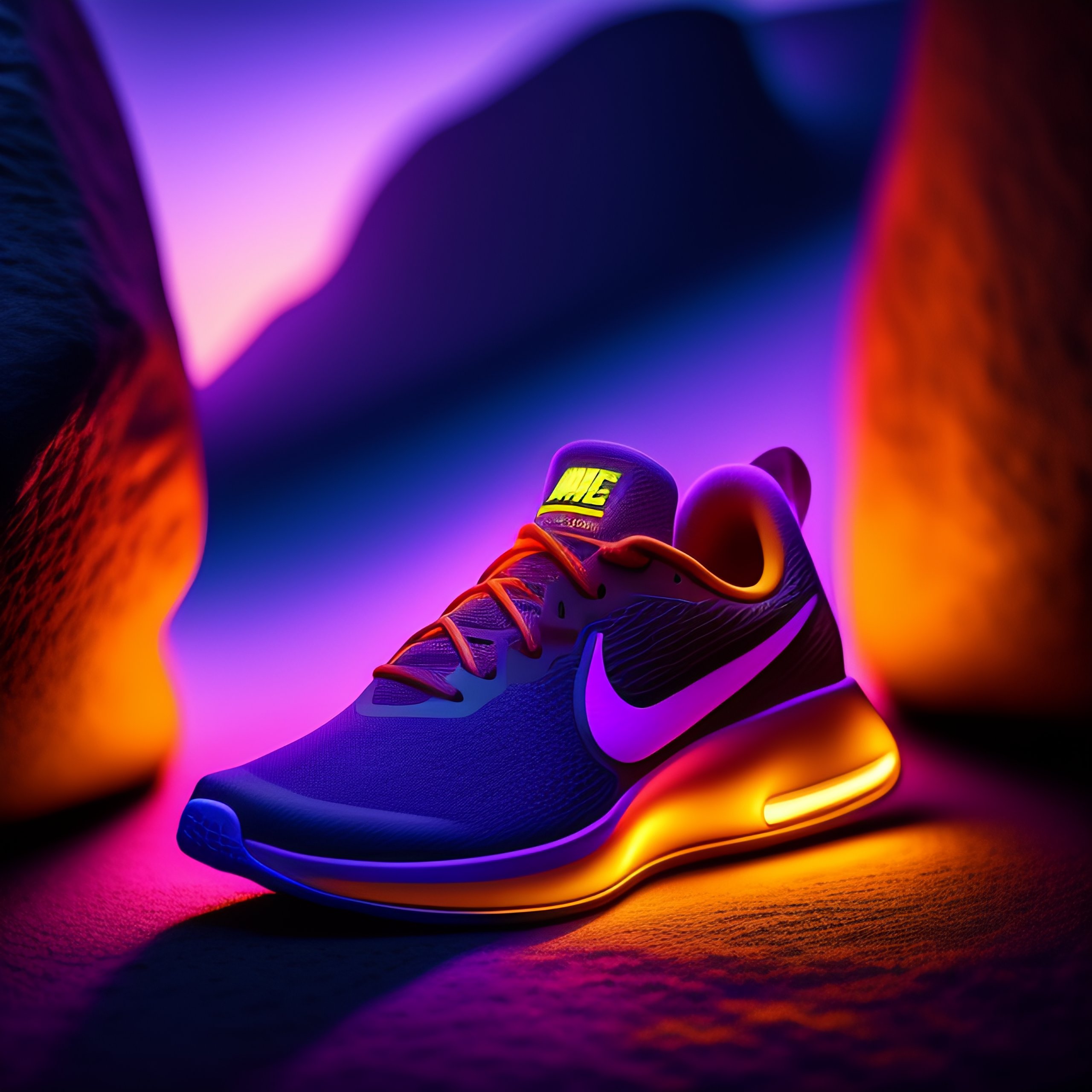 Nike shoes with on sale lights