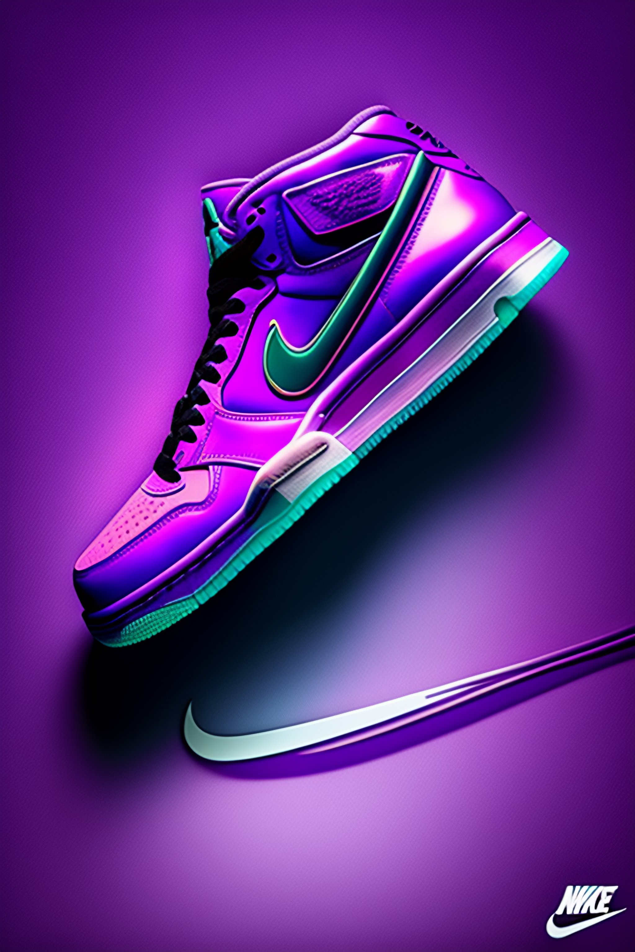 Neon discount purple nikes