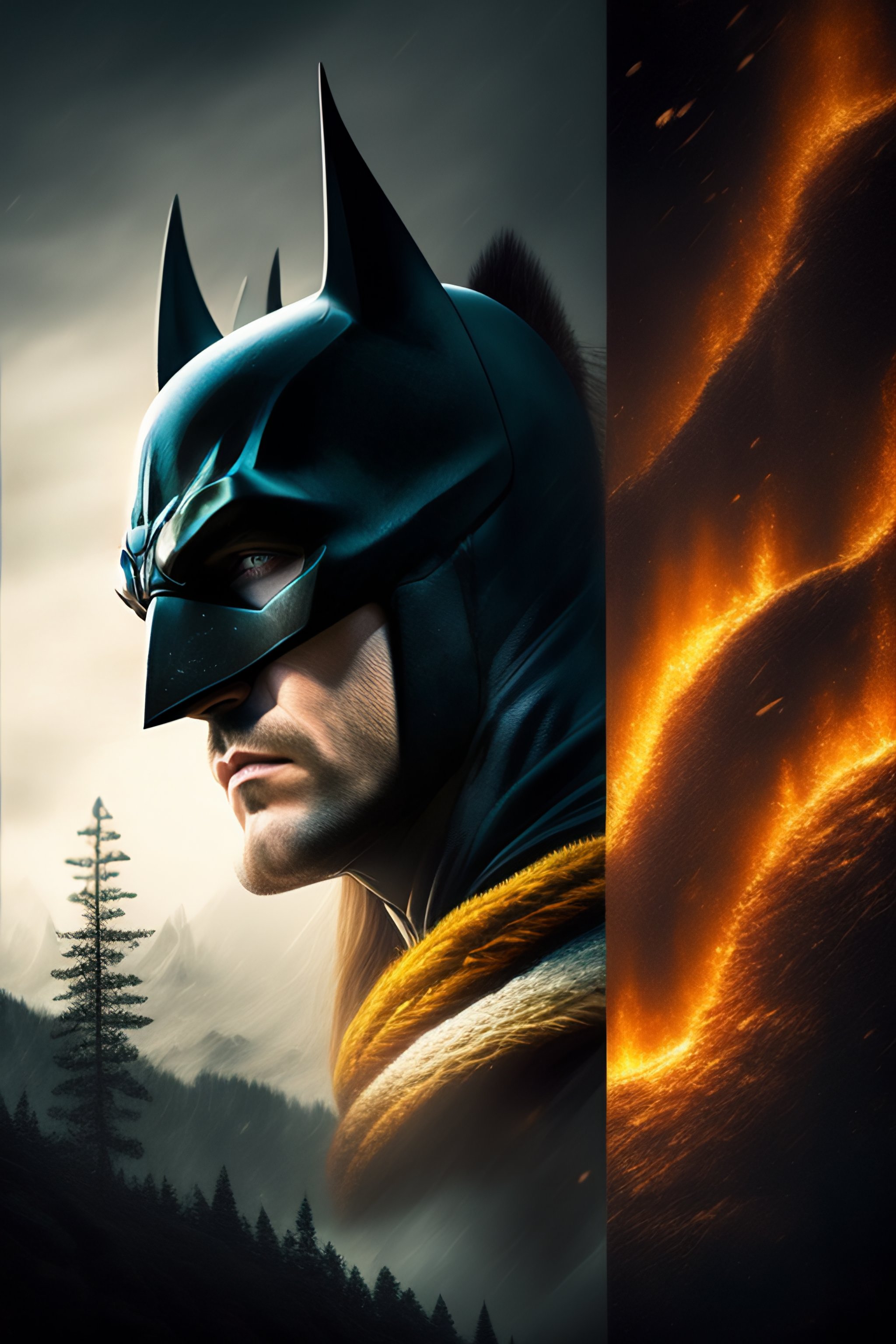 Lexica - Batman, Viking, forest,